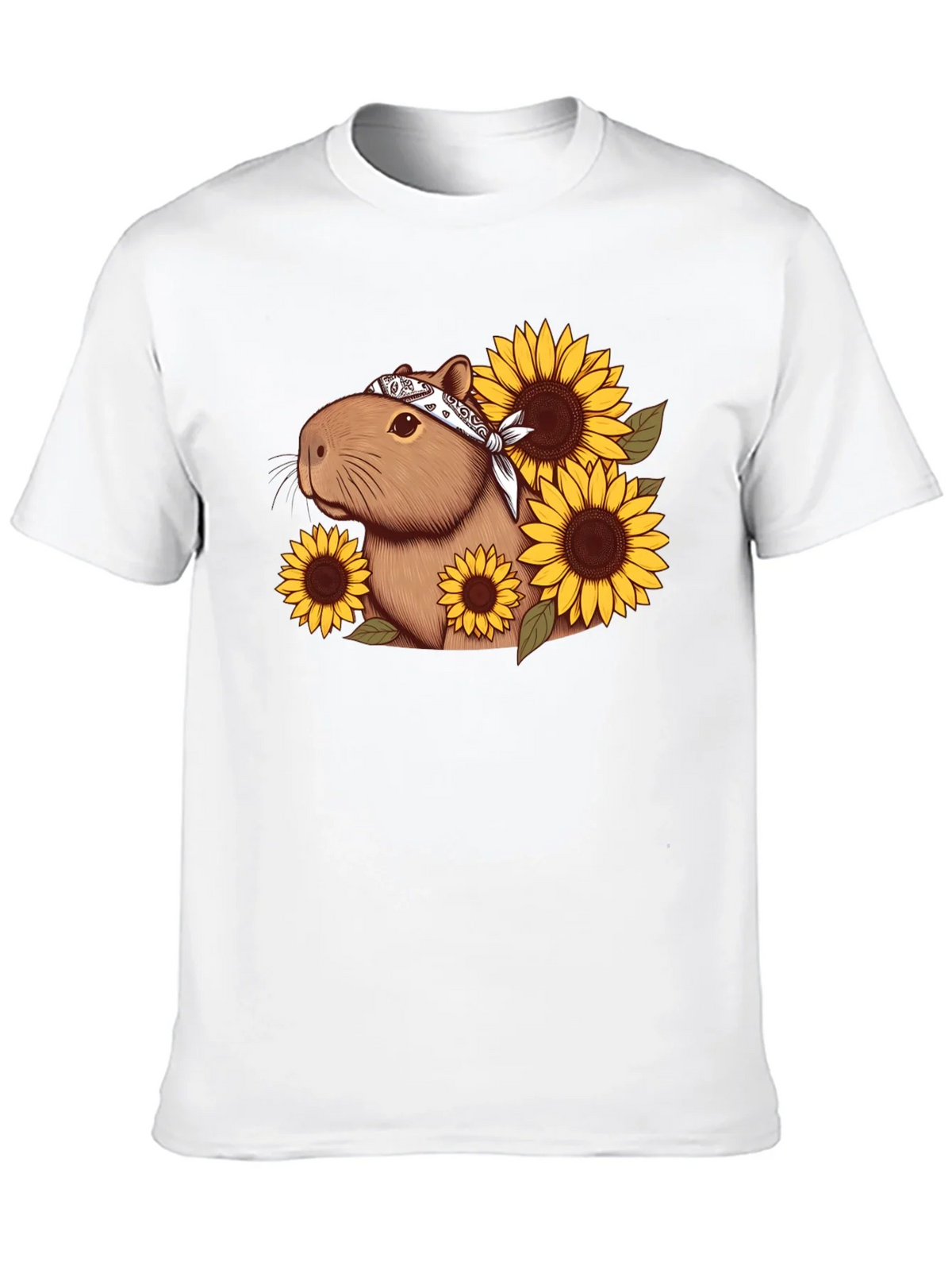 Capybara Sunflower Graphic Tee product image 8