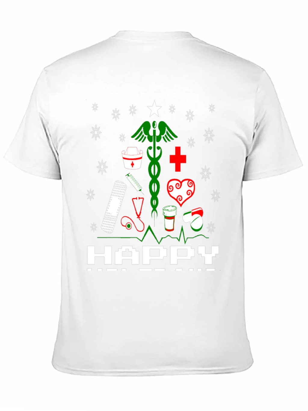 Nurse Christmas Tree Graphic T-Shirt product image 7