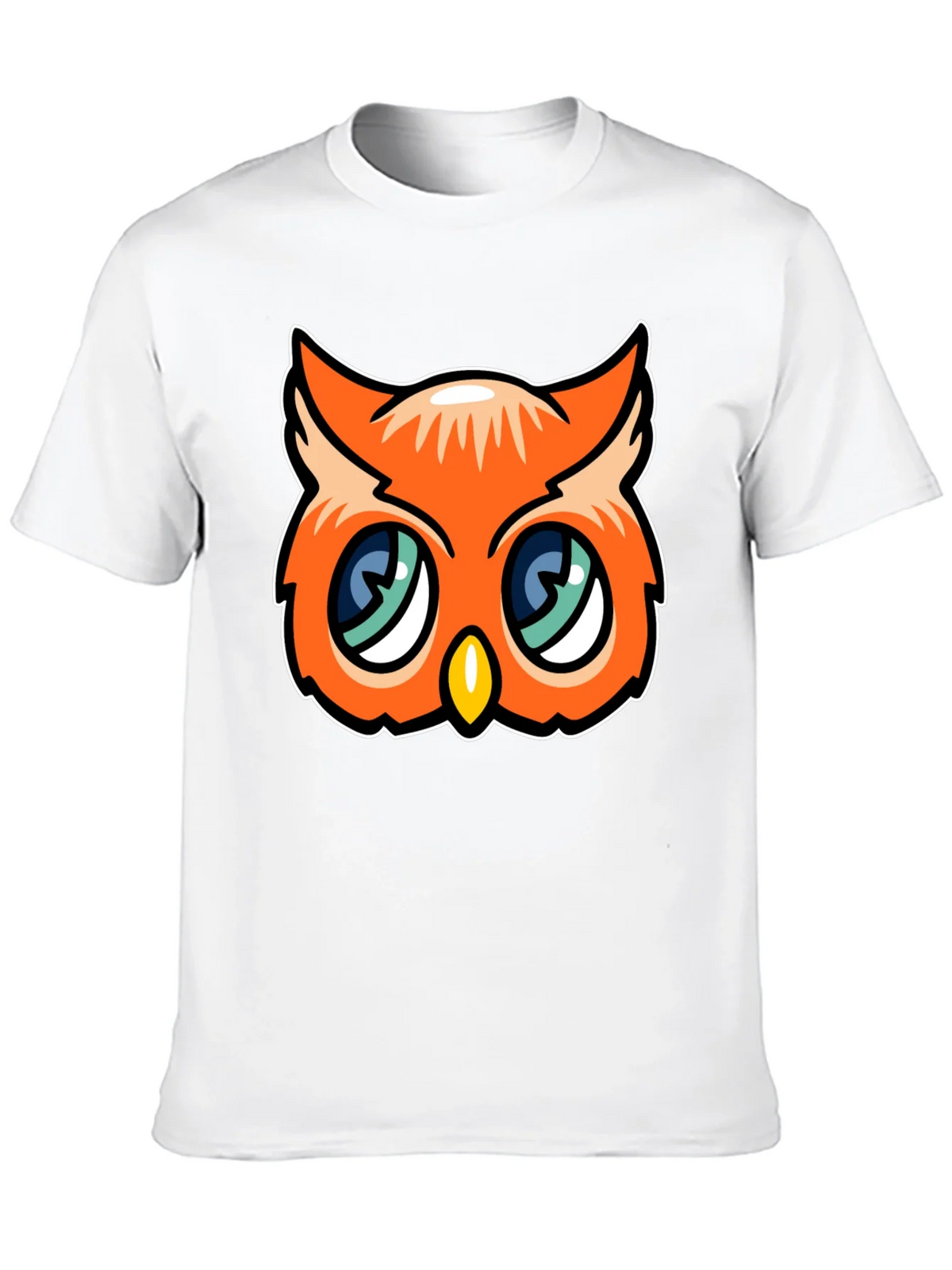 Cute Cartoon Owl Graphic Tee - Black product image 8