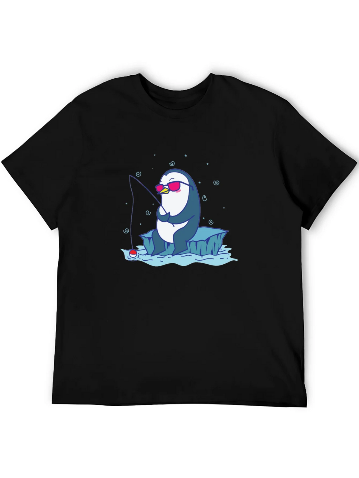 Cool Penguin Fishing T-Shirt product image 5