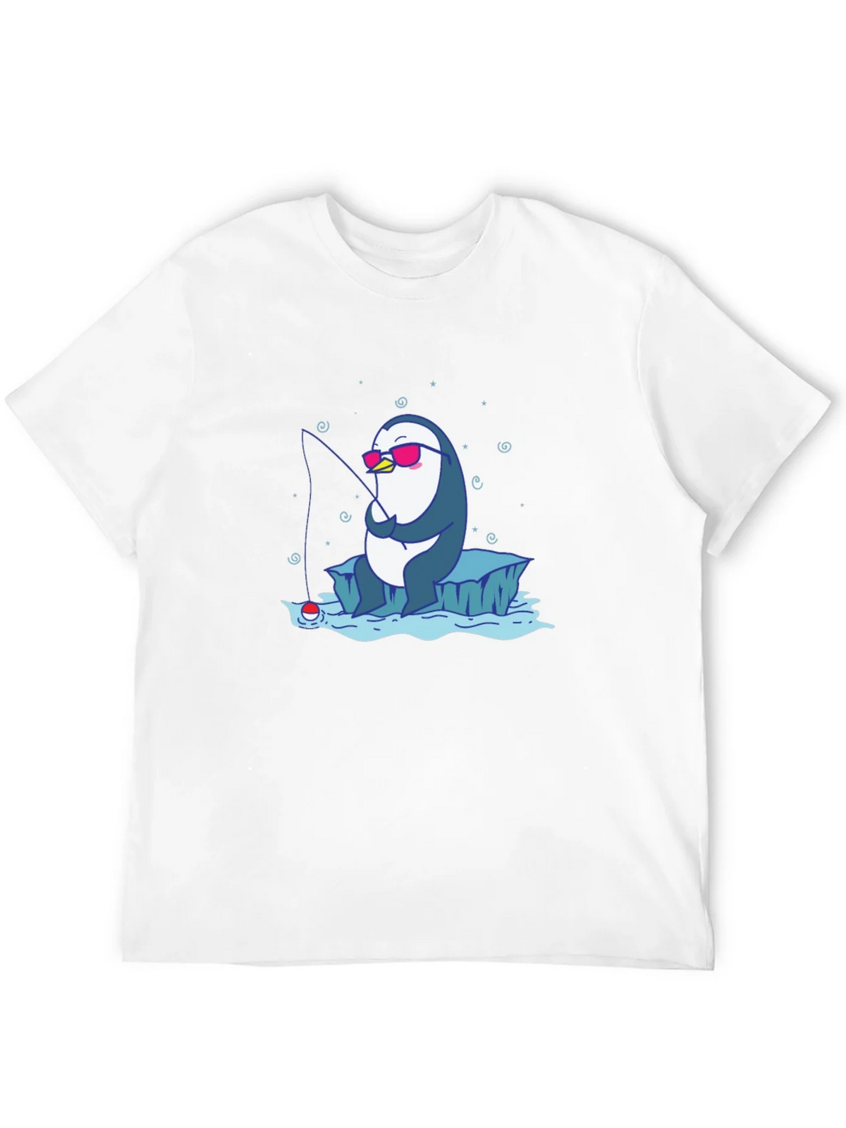 Cool Penguin Fishing T-Shirt product image 11