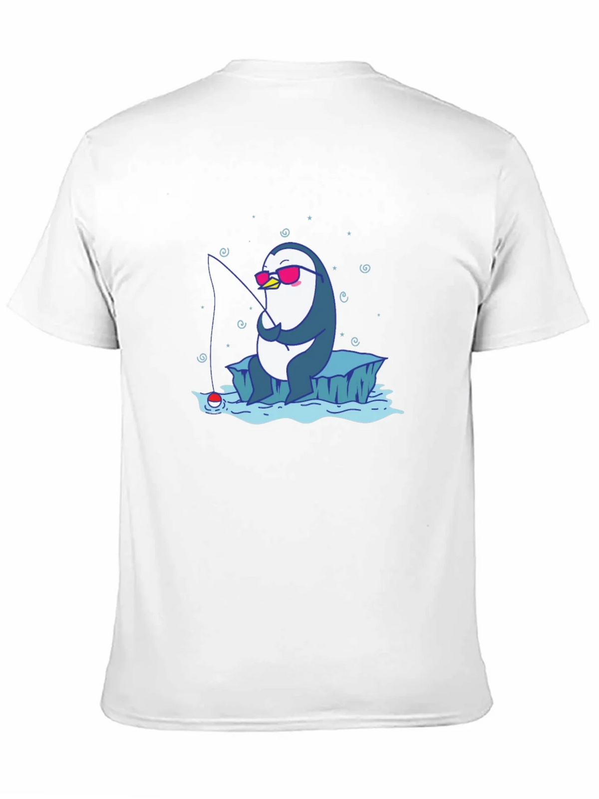 Cool Penguin Fishing T-Shirt product image 10
