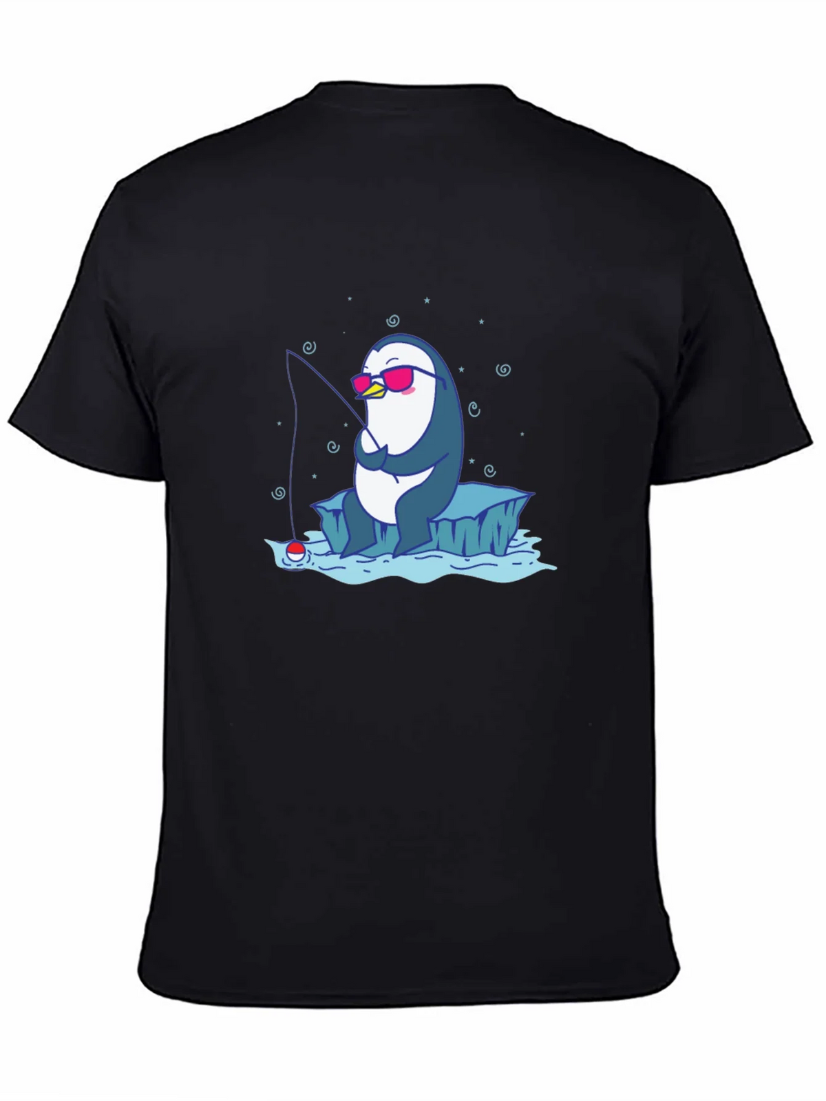 Cool Penguin Fishing T-Shirt product image 4