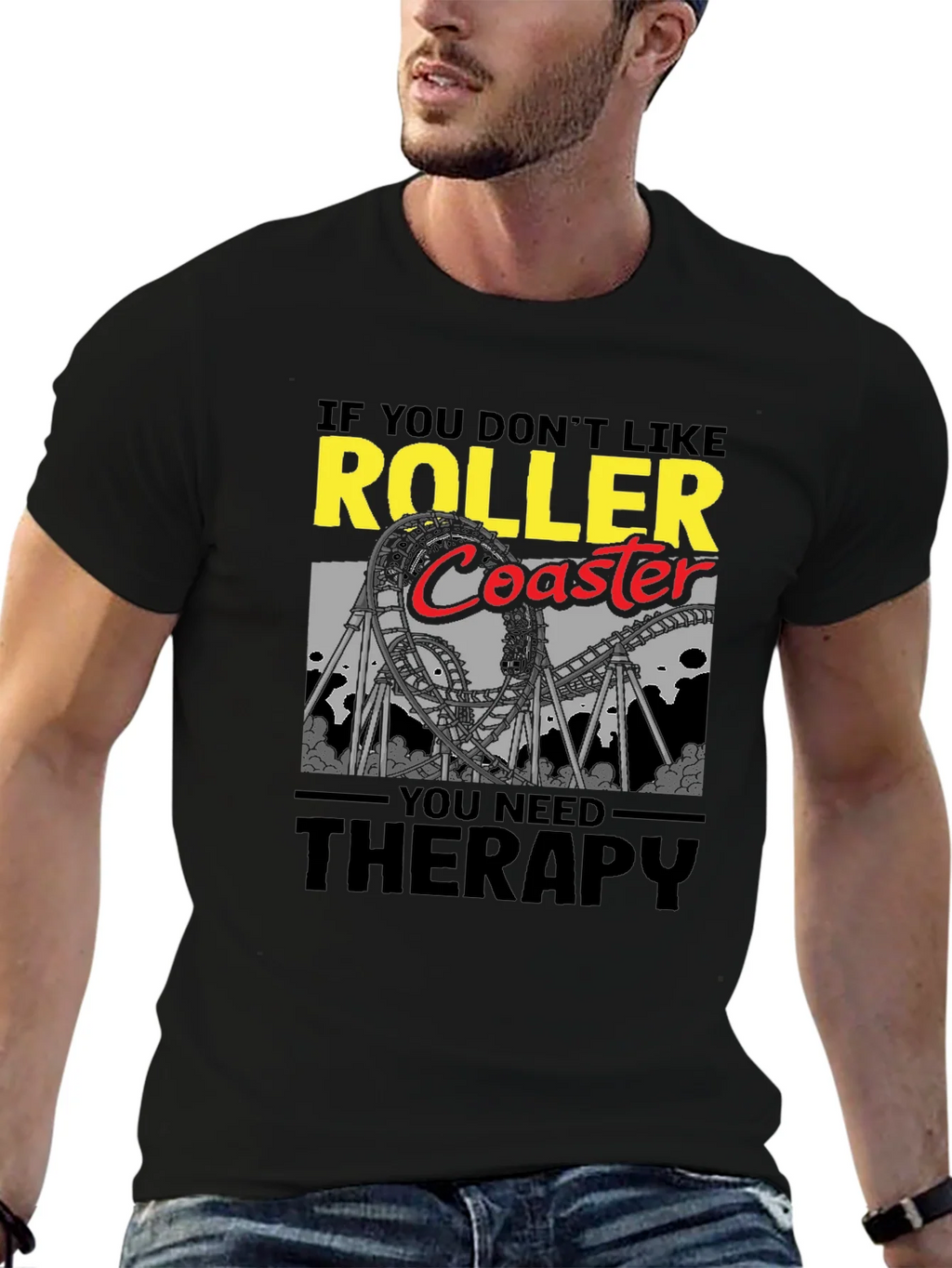 Roller Coaster Therapy T-Shirt product image 6