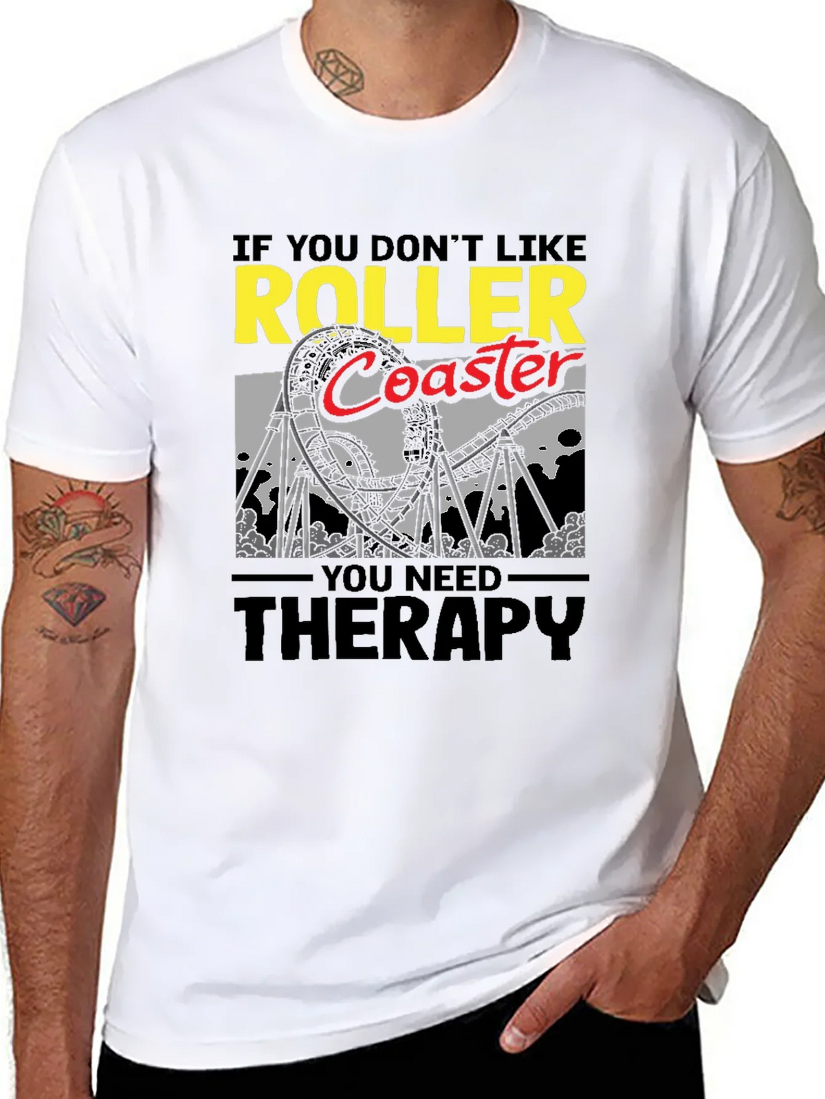 Roller Coaster Therapy T-Shirt product image 7