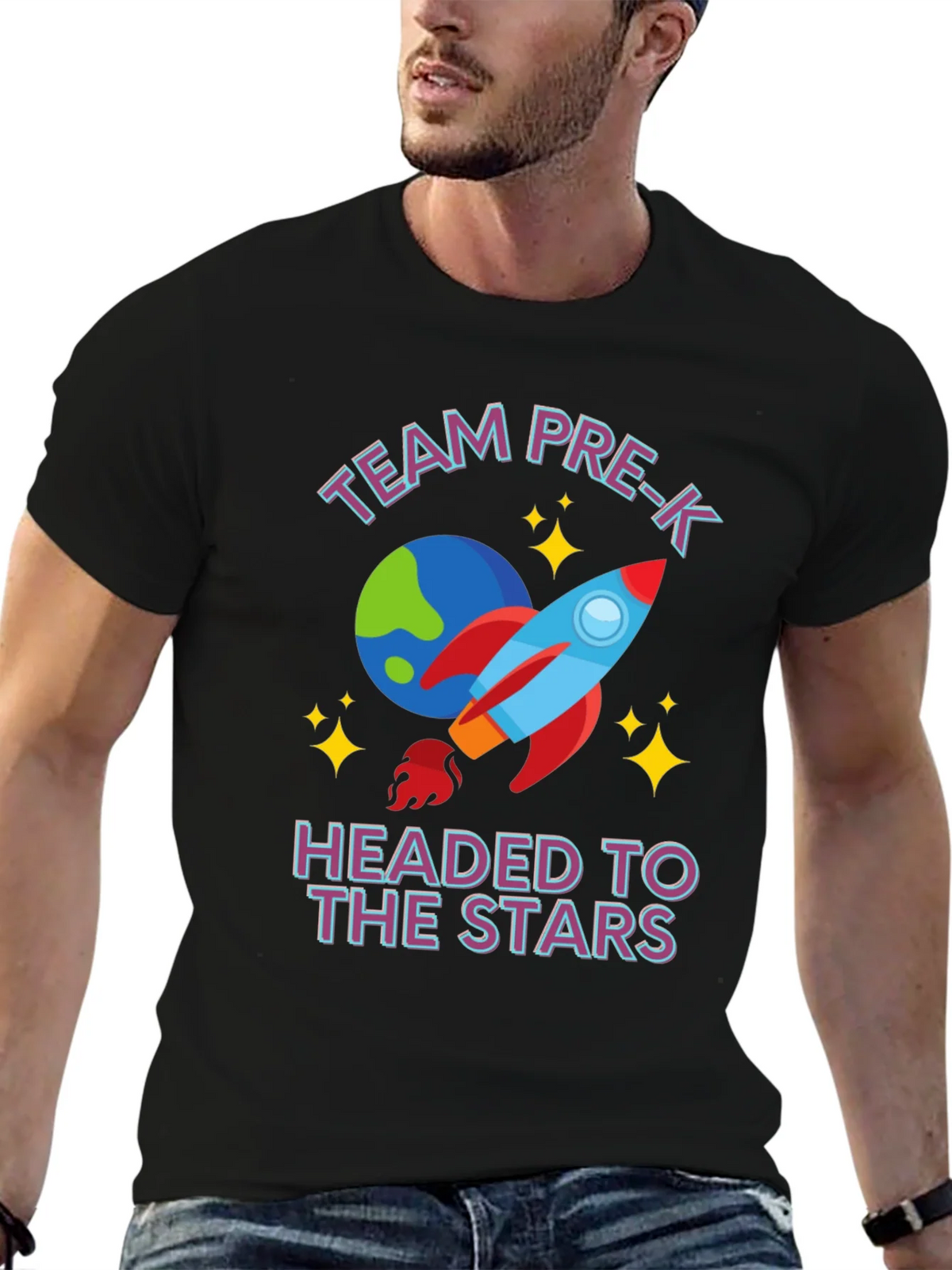 Team Pre-K Headed to the Stars T-Shirt product image 4