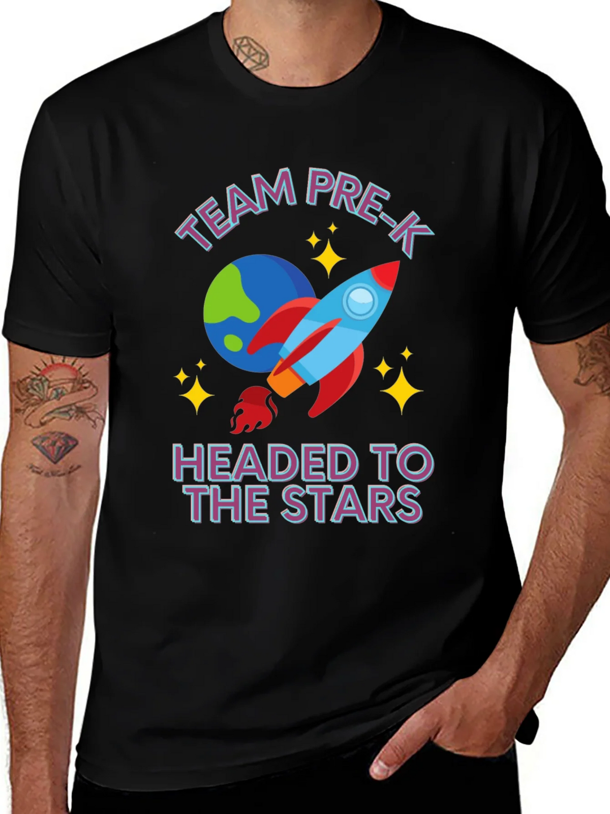 Team Pre-K Headed to the Stars T-Shirt product image 1