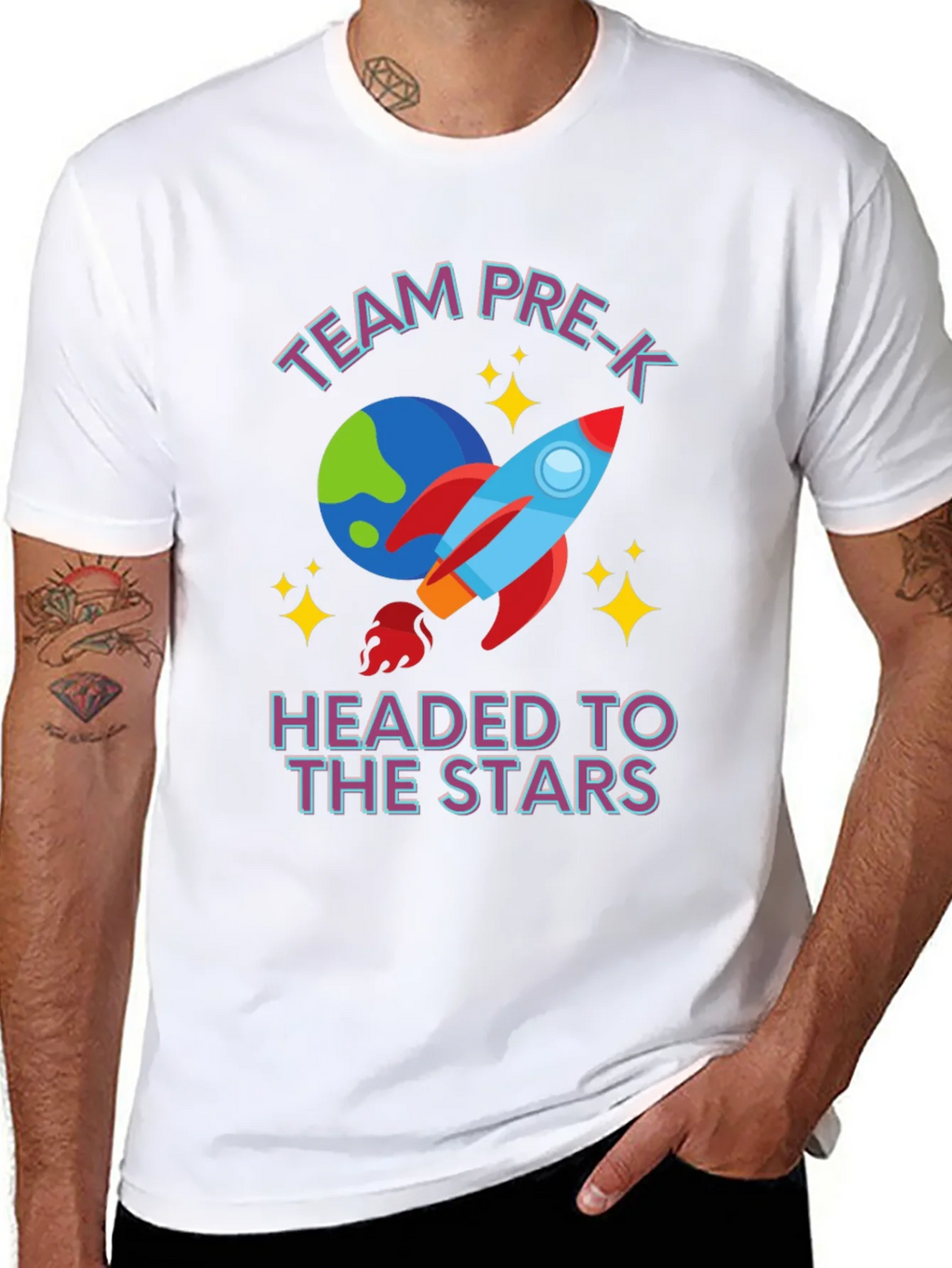 Team Pre-K Headed to the Stars T-Shirt product image 5