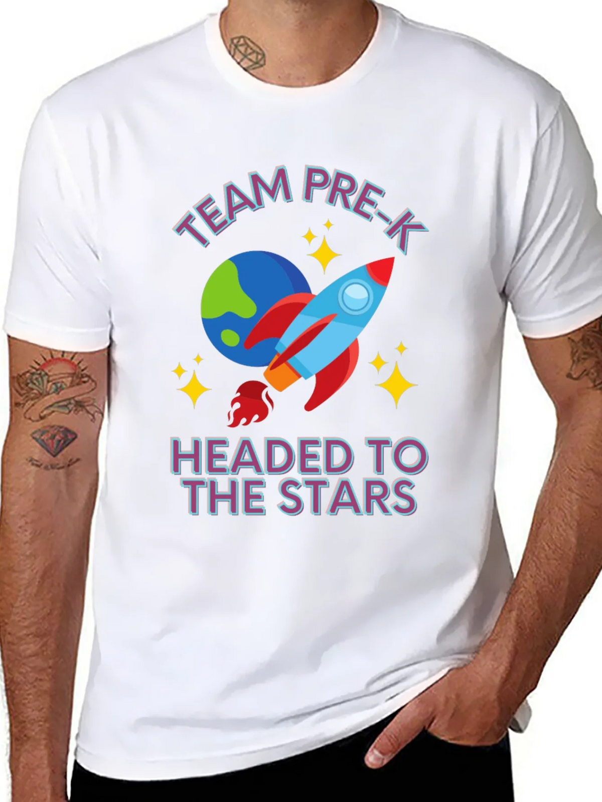 Team Pre-K Headed to the Stars T-Shirt product image 5