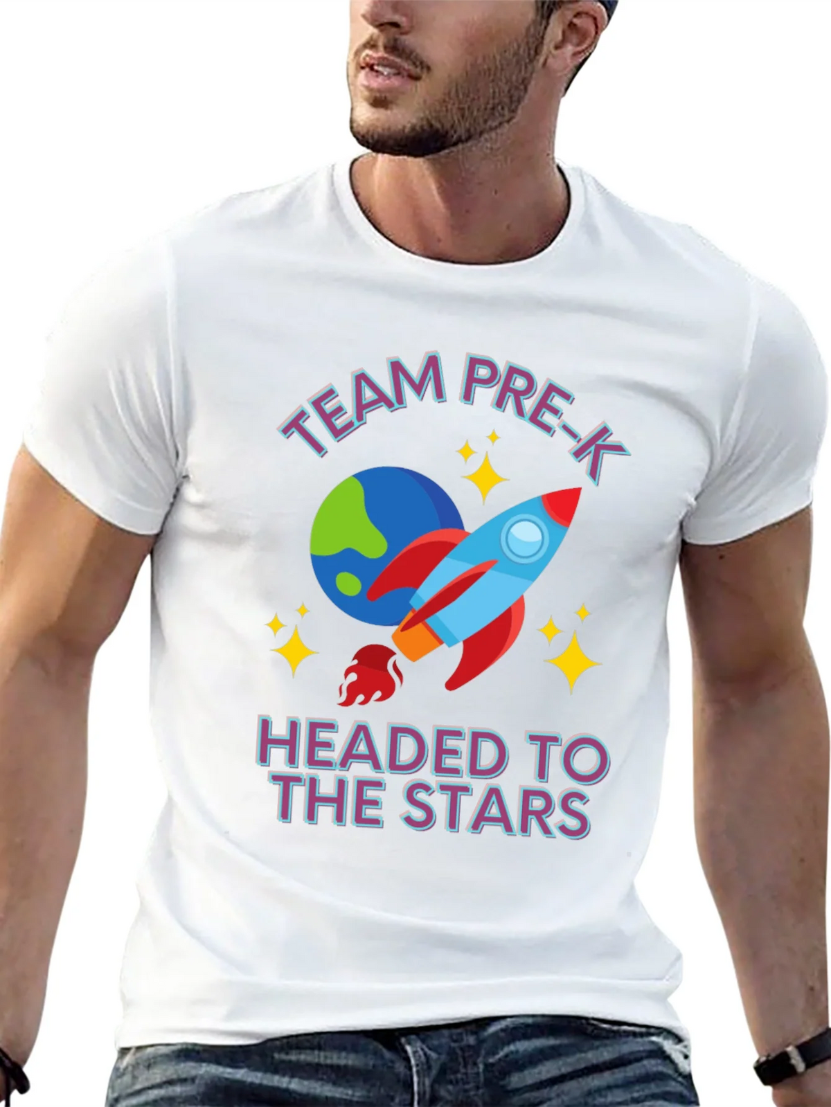 Team Pre-K Headed to the Stars T-Shirt product image 9