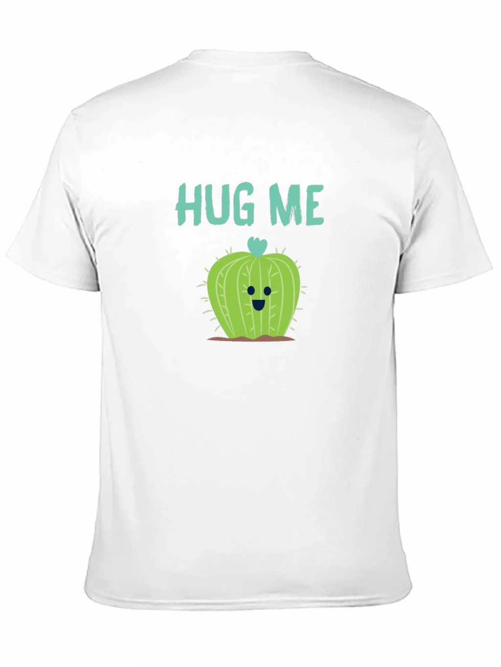 Hug Me Cactus T-Shirt - Black Crew Neck Soft Cotton product image 10
