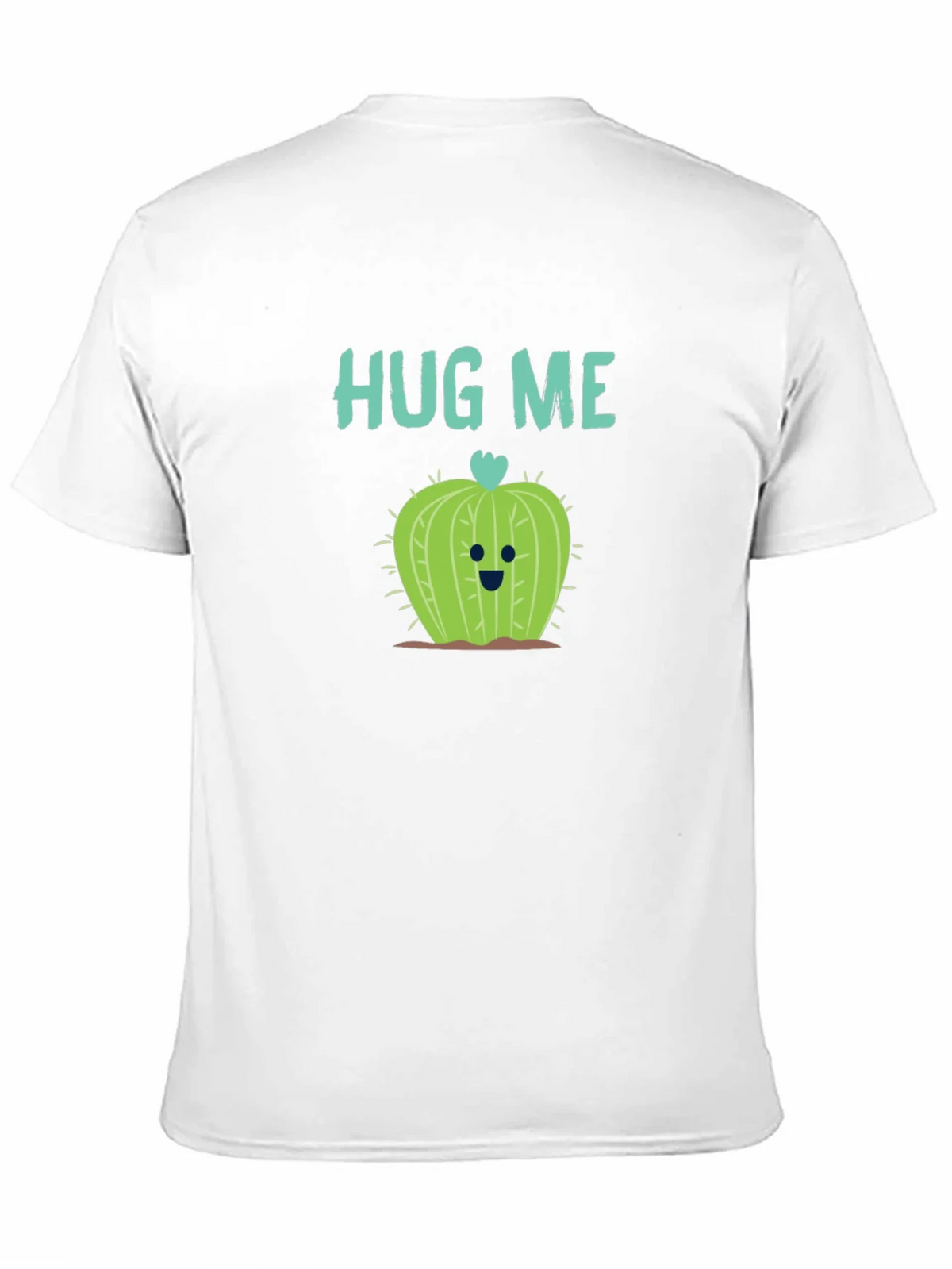 Hug Me Cactus T-Shirt - Black Crew Neck Soft Cotton product image 10