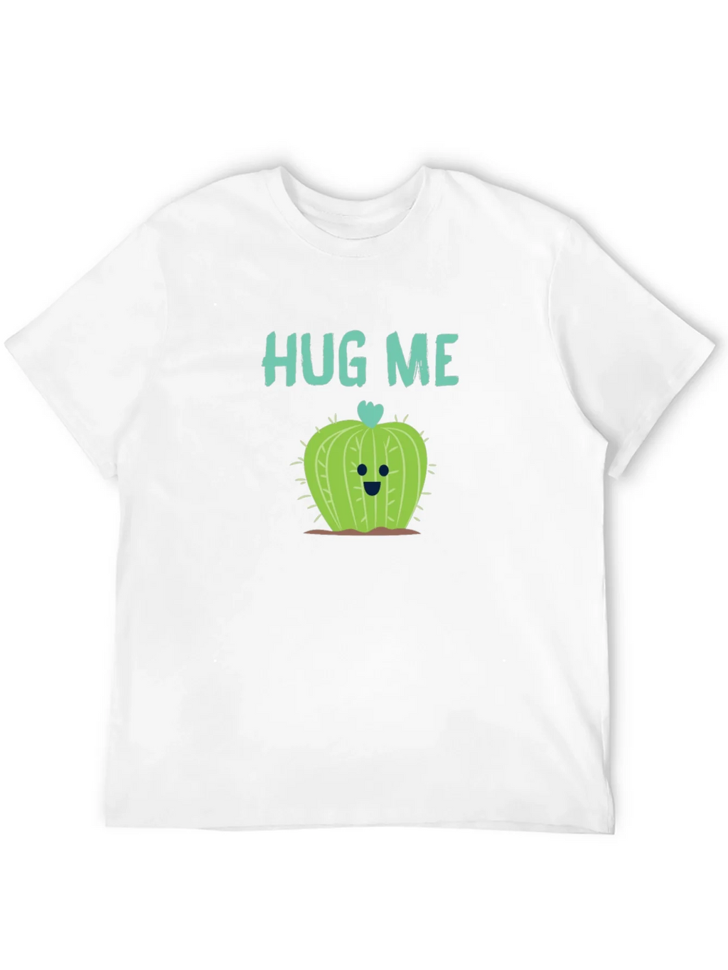 Hug Me Cactus T-Shirt - Black Crew Neck Soft Cotton product image 11