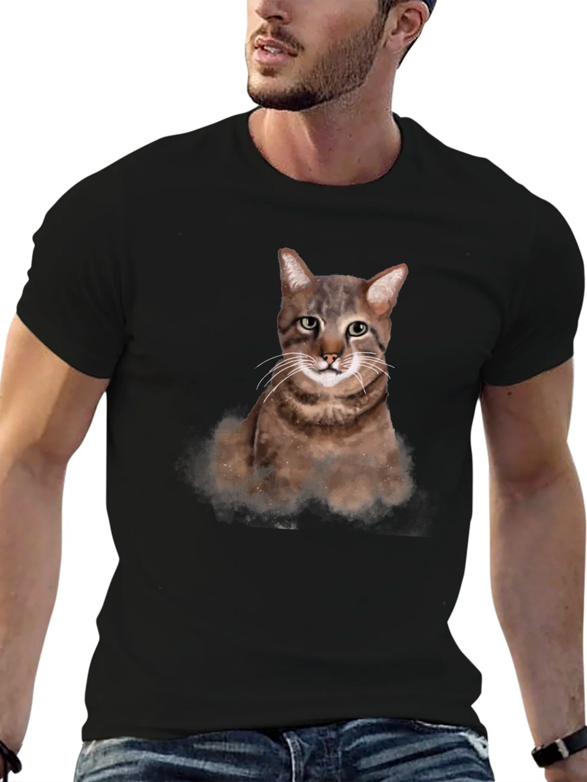 Cat Portrait Graphic T-Shirt - Unisex Casual Tee product image 6