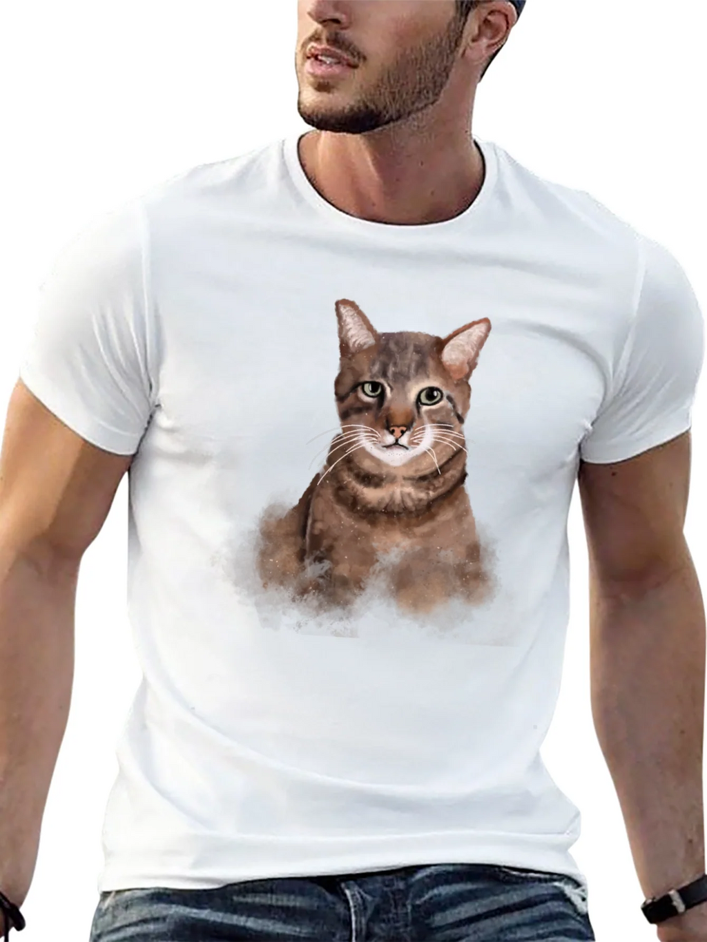 Cat Portrait Graphic T-Shirt - Unisex Casual Tee product image 12