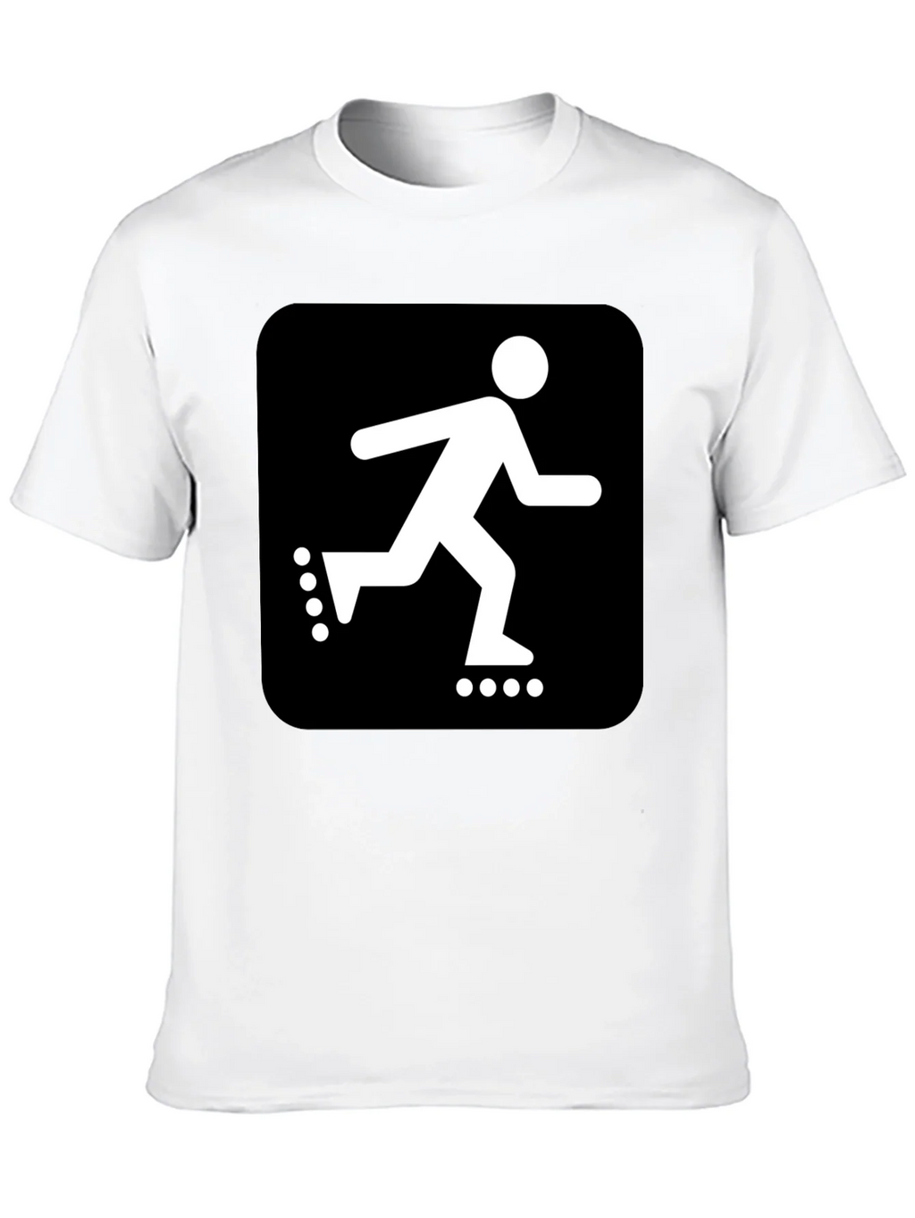 Roller Skater Graphic Black T-Shirt product image 9