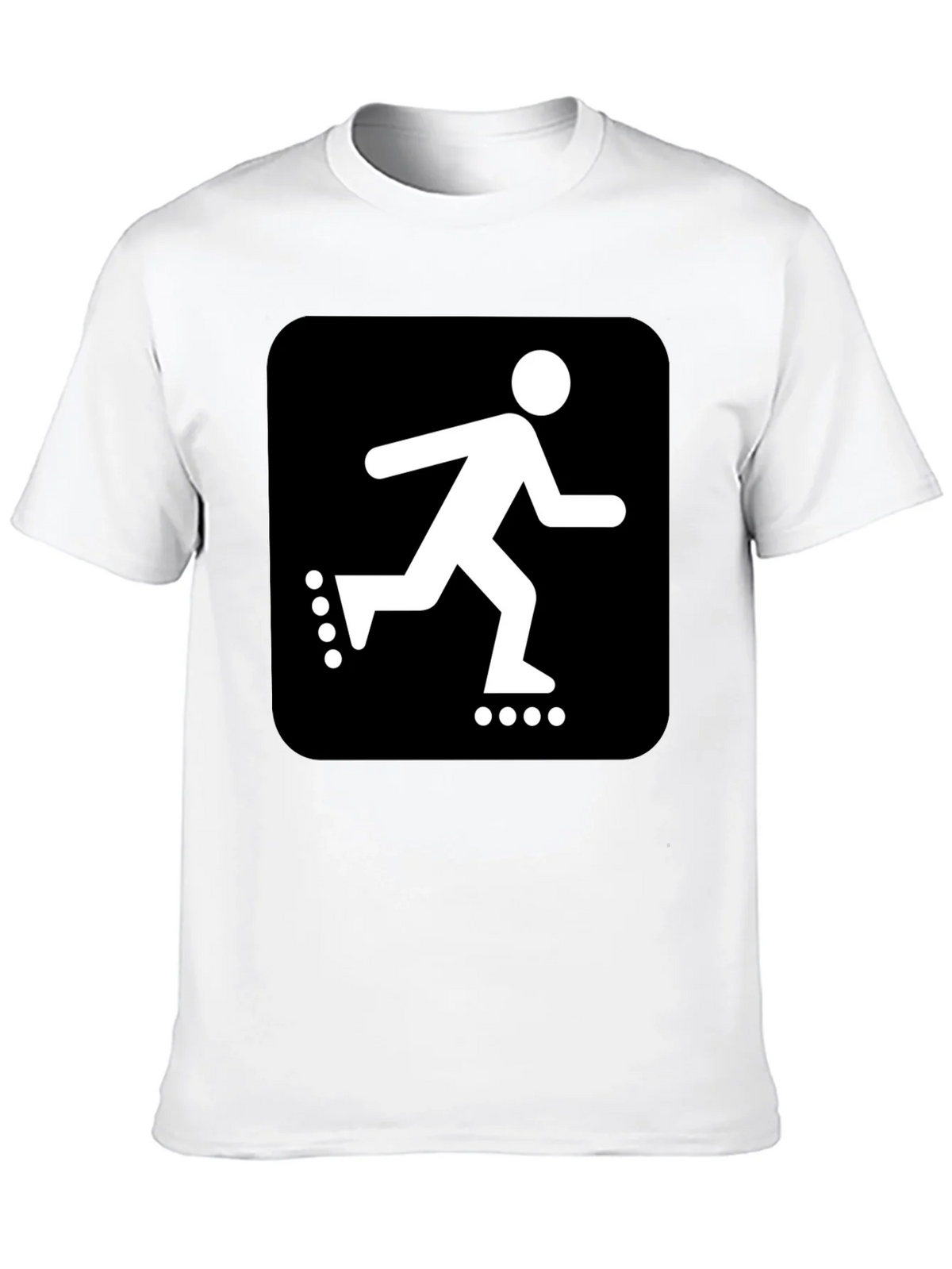 Roller Skater Graphic Black T-Shirt product image 9