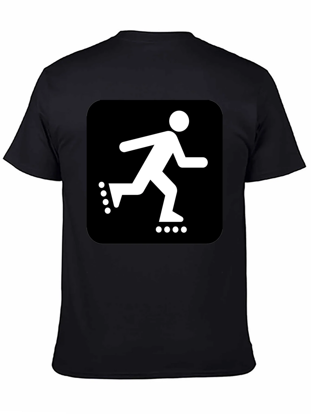 Roller Skater Graphic Black T-Shirt product image 4