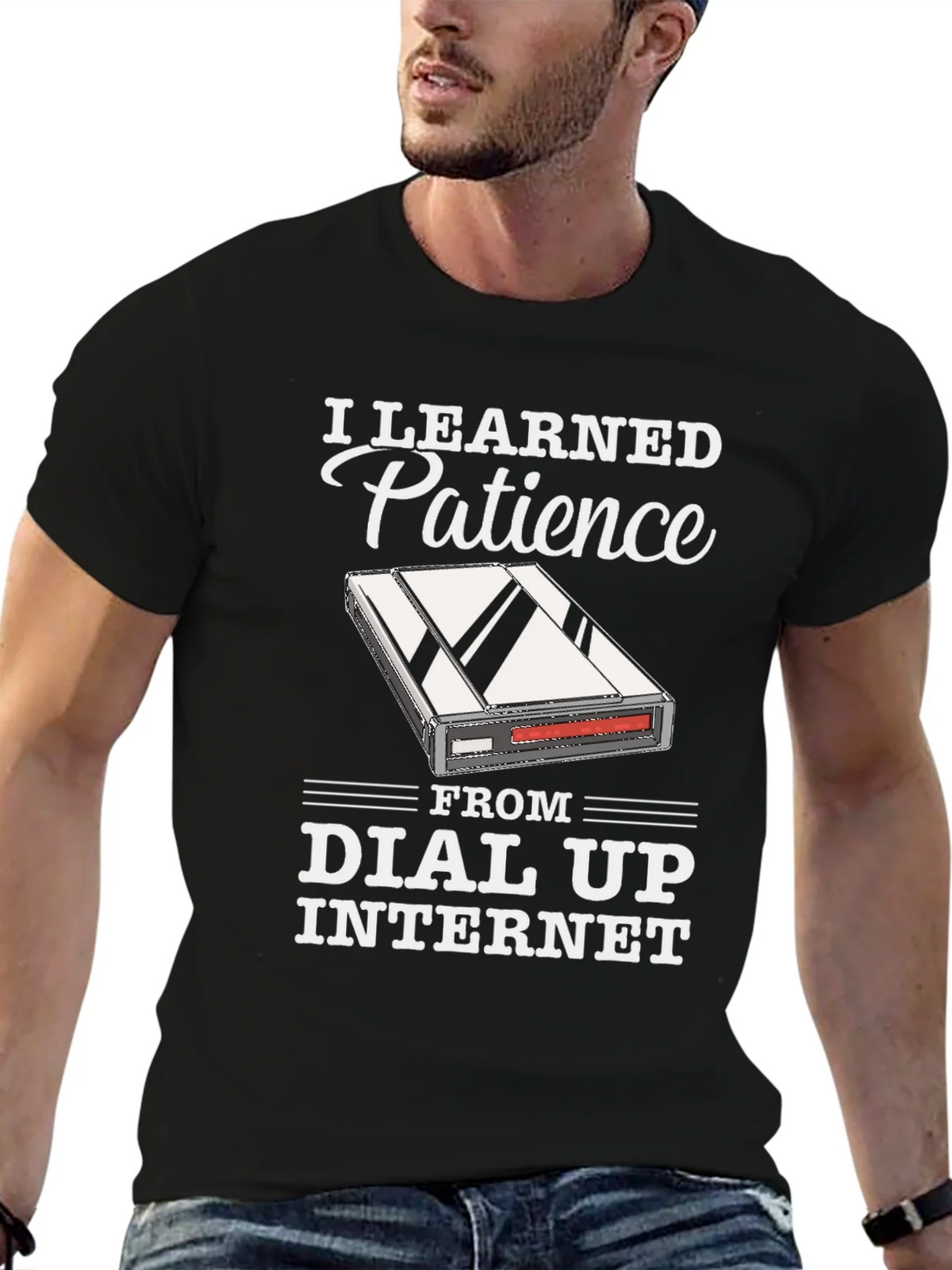 I Learned Patience From Dial Up Internet T-Shirt product image 6