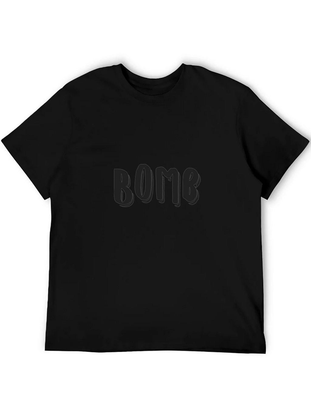 Black BOMB Graphic T-Shirt for Casual Wear product image 5
