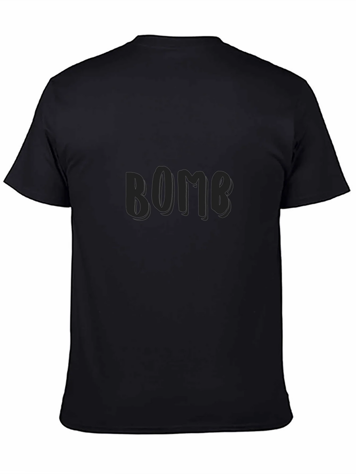 Black BOMB Graphic T-Shirt for Casual Wear product image 4