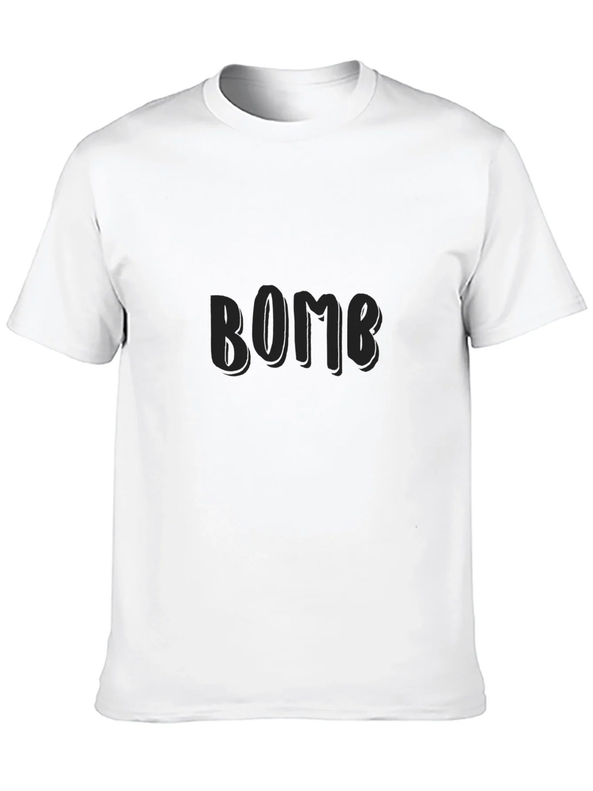 Black BOMB Graphic T-Shirt for Casual Wear product image 9