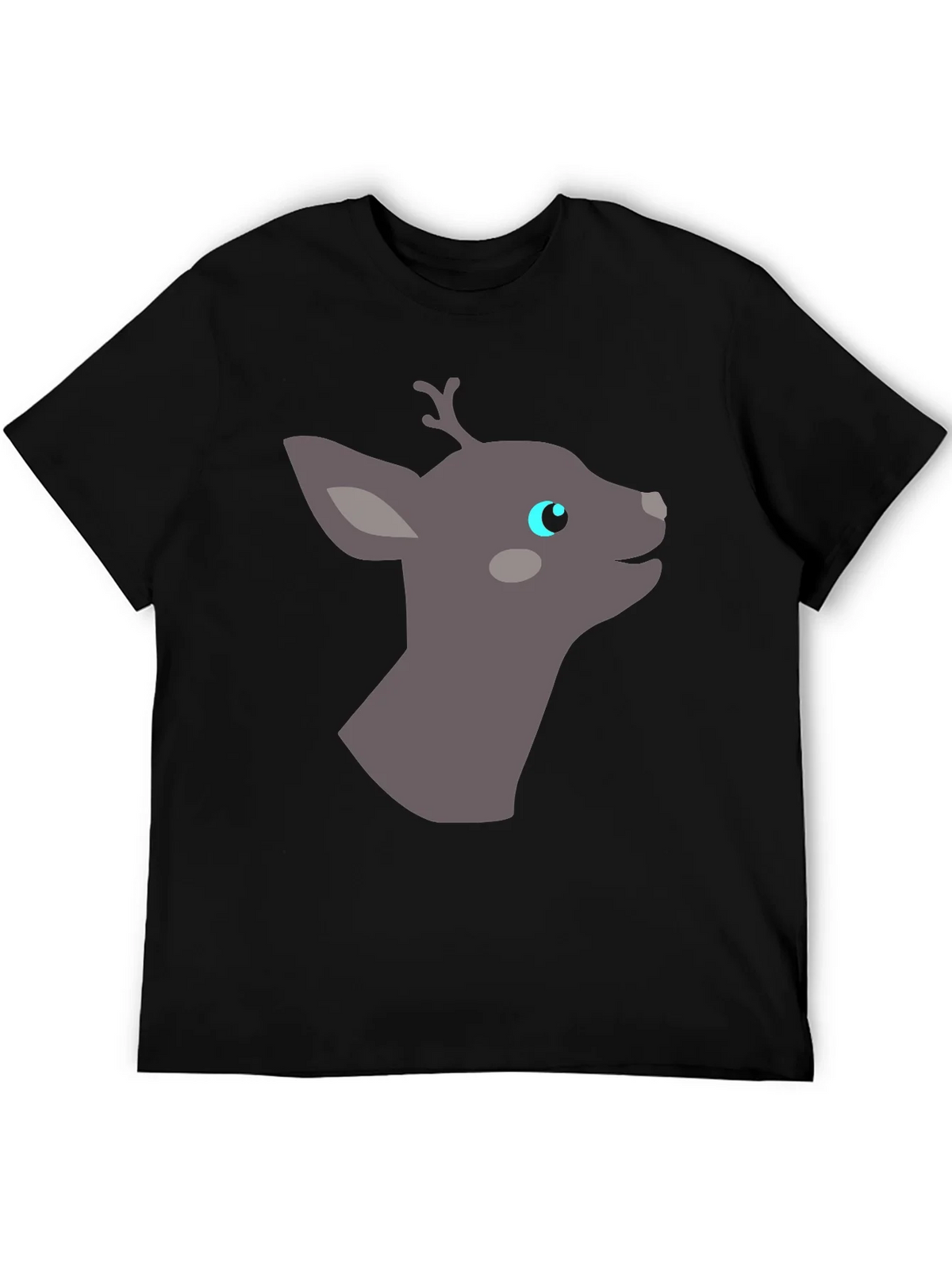 Deer Graphic Tee - Black Casual Shirt product image 5