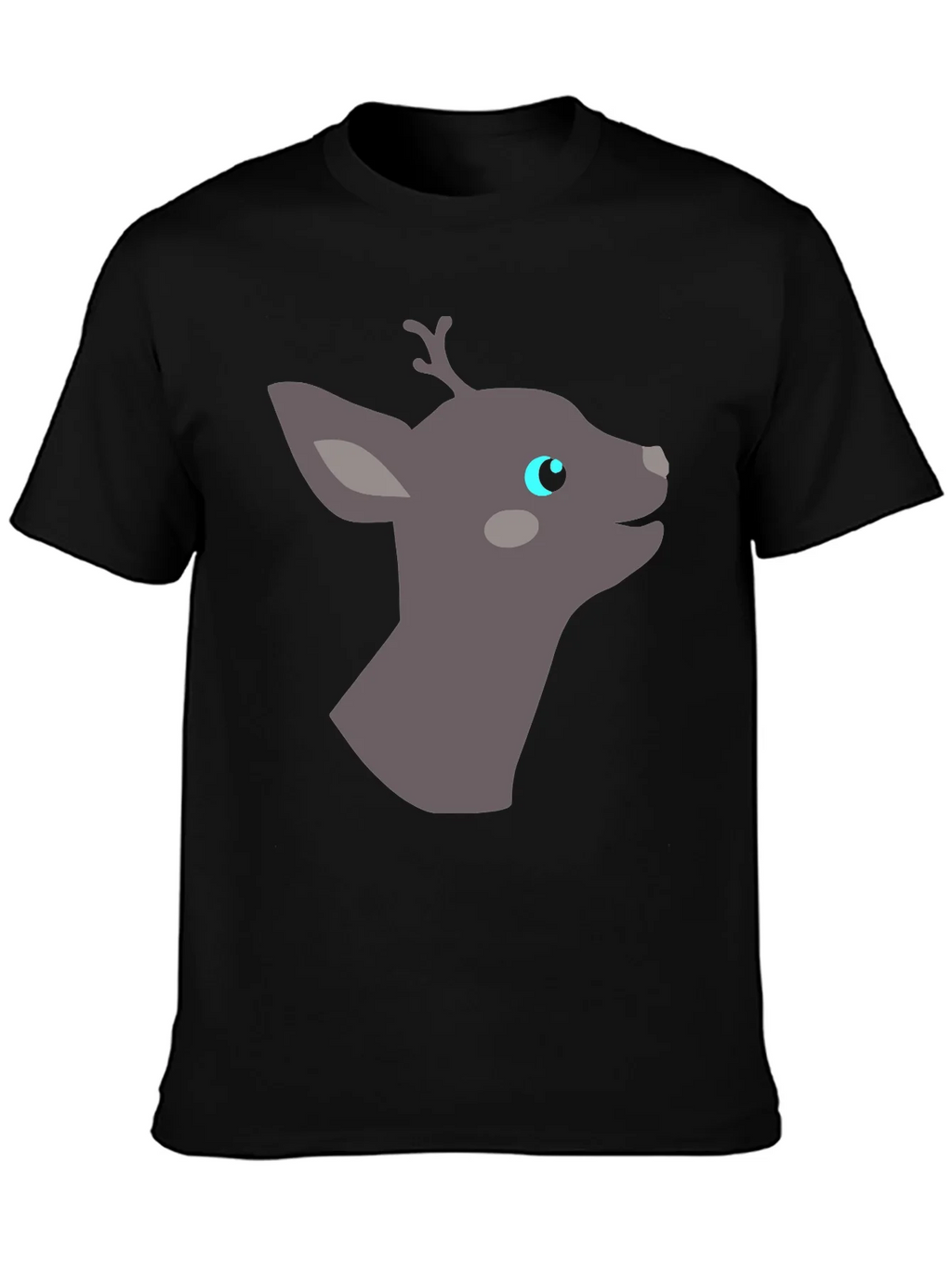 Deer Graphic Tee - Black Casual Shirt product image 3