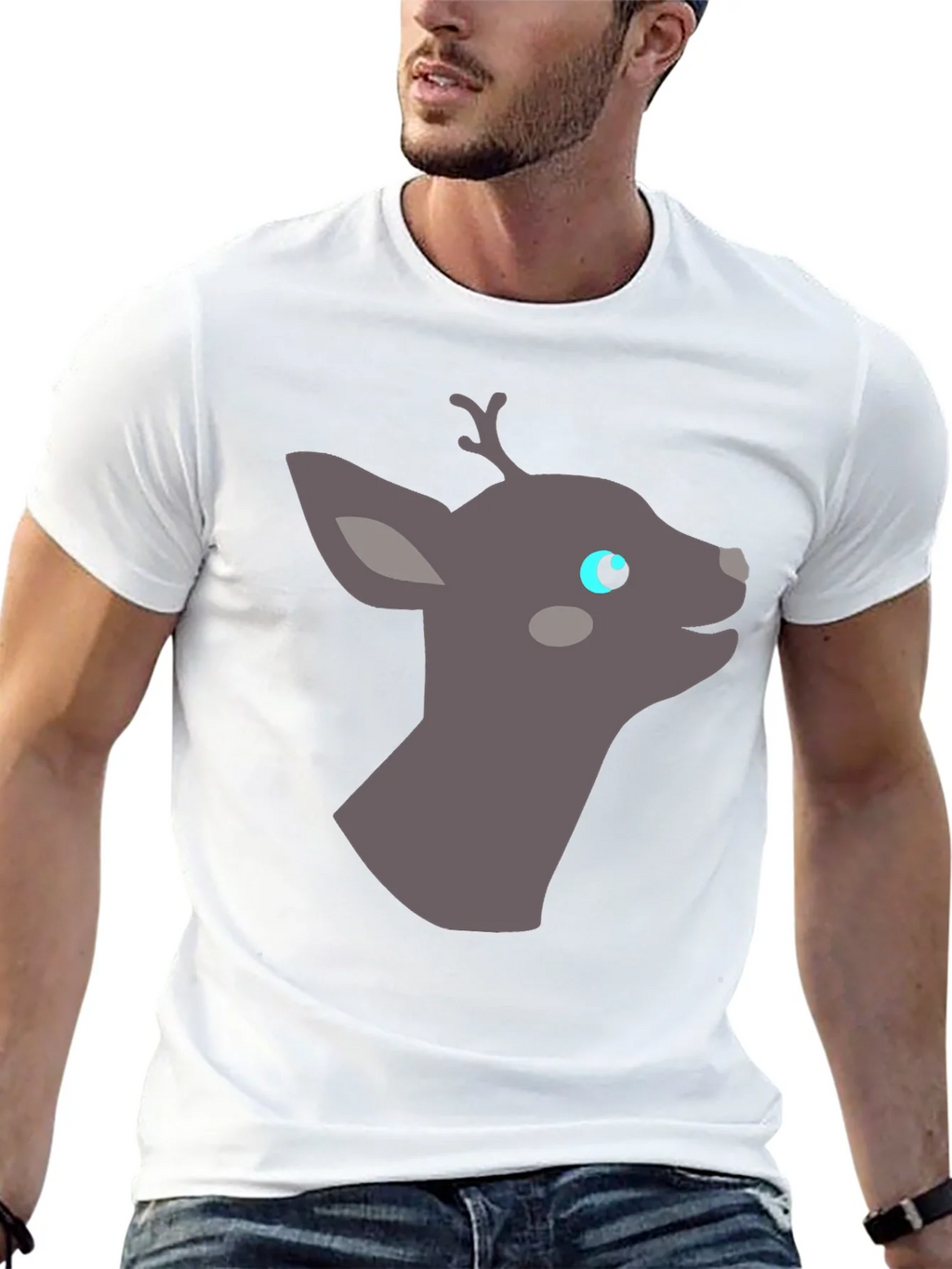 Deer Graphic Tee - Black Casual Shirt product image 10