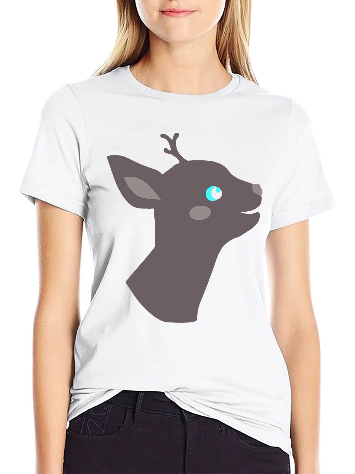 Deer Graphic Tee - Black Casual Shirt product image 6