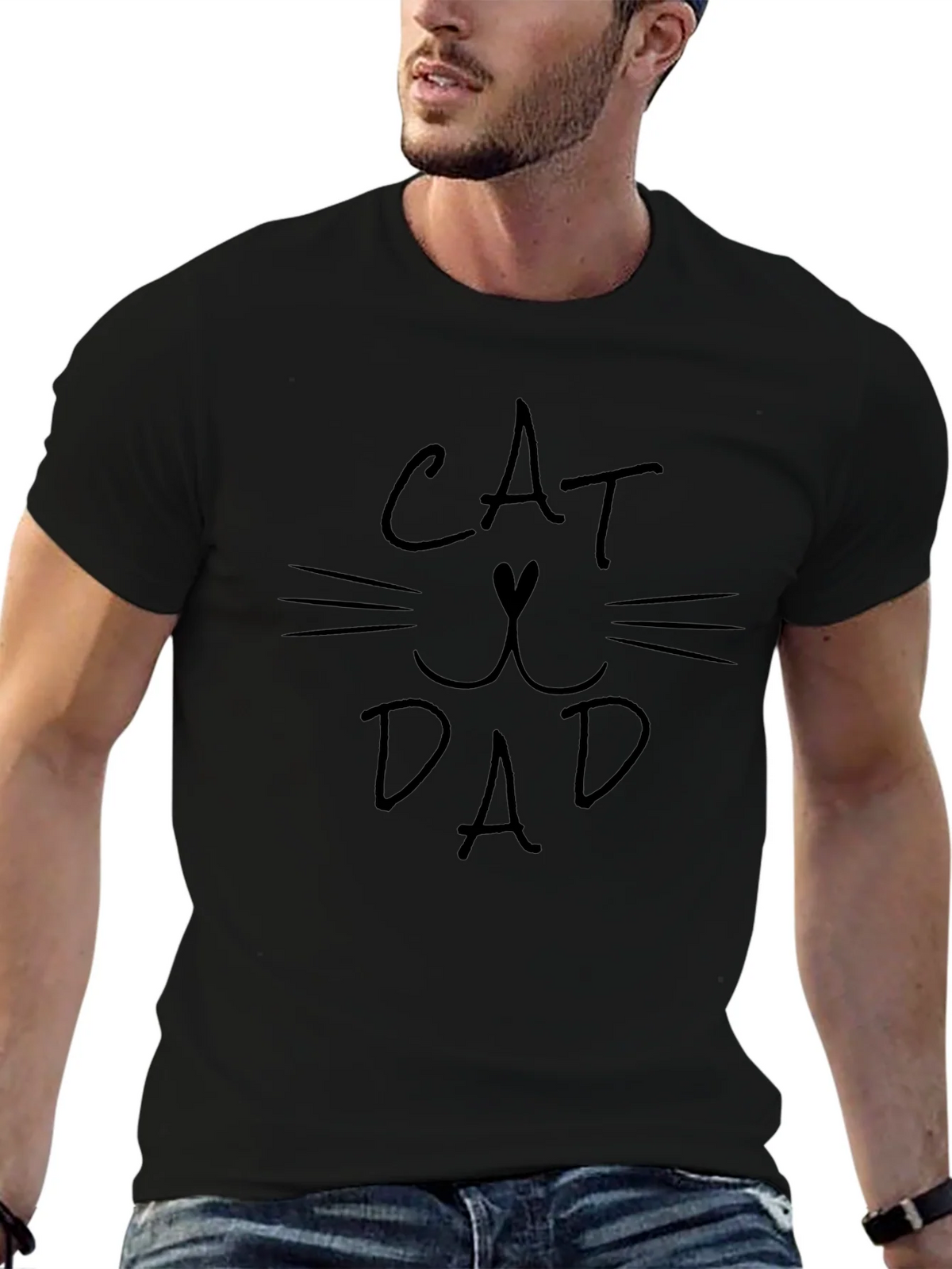 Cat Dad T-Shirt - Mens Graphic Tee product image 6