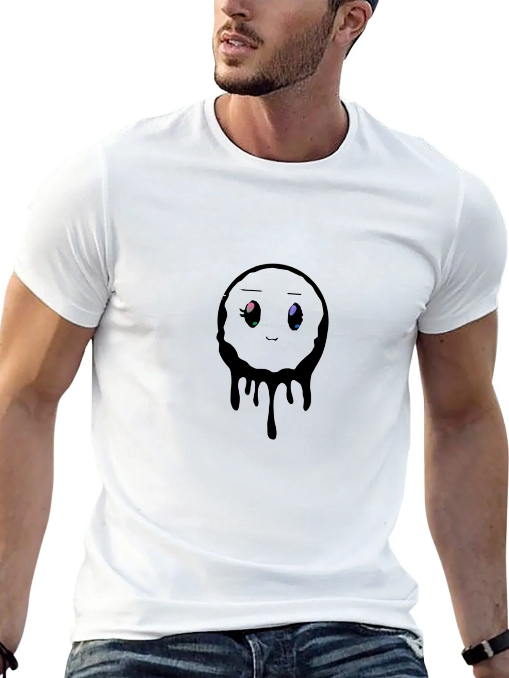 Melting Emotion Graphic Black T-Shirt product image 12
