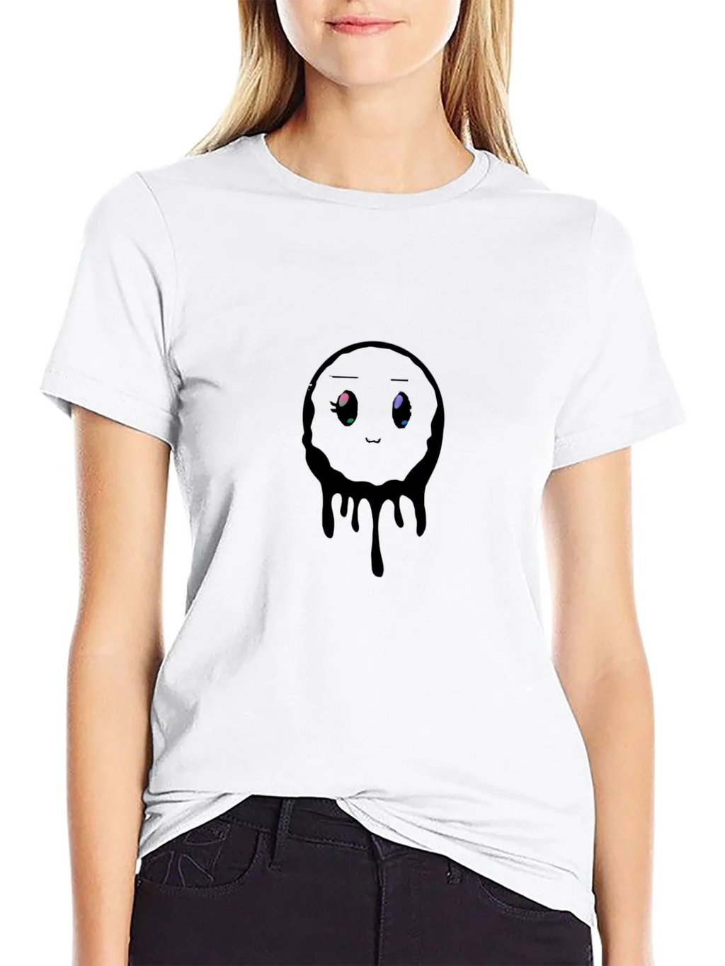 Melting Emotion Graphic Black T-Shirt product image 8