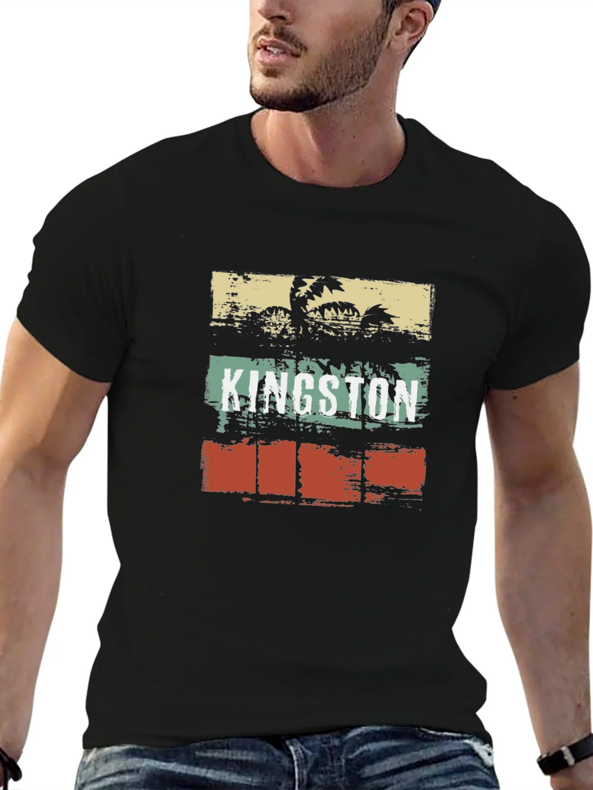 Kingston Retro Palm Tree T-Shirt product image 6