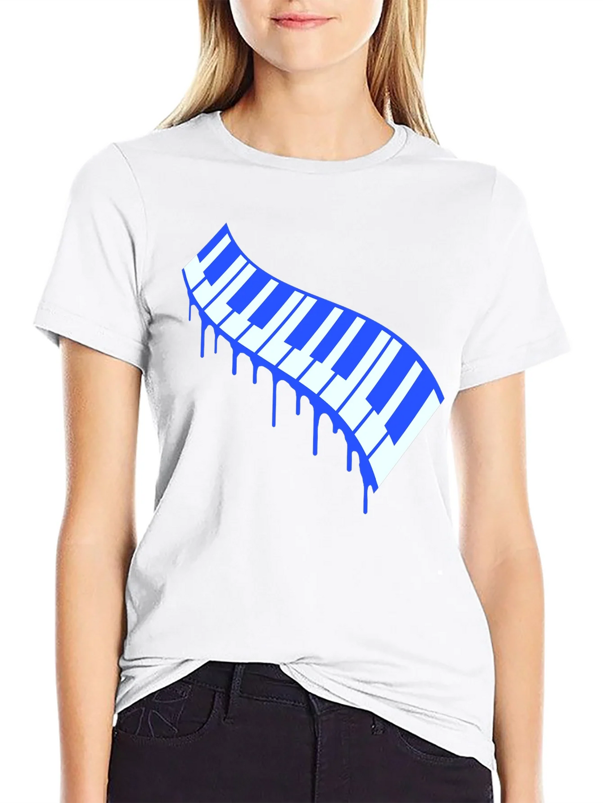 Dripping Keys Graphic Tee - Stylish Music Lover T-Shirt product image 7