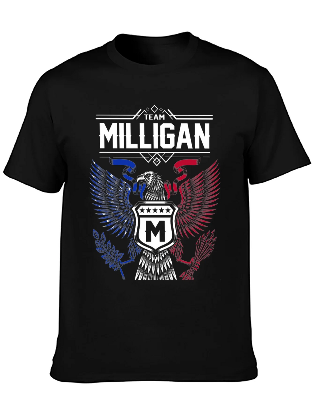 Team Milligan Patriotic Eagle Graphic T-Shirt product image 3