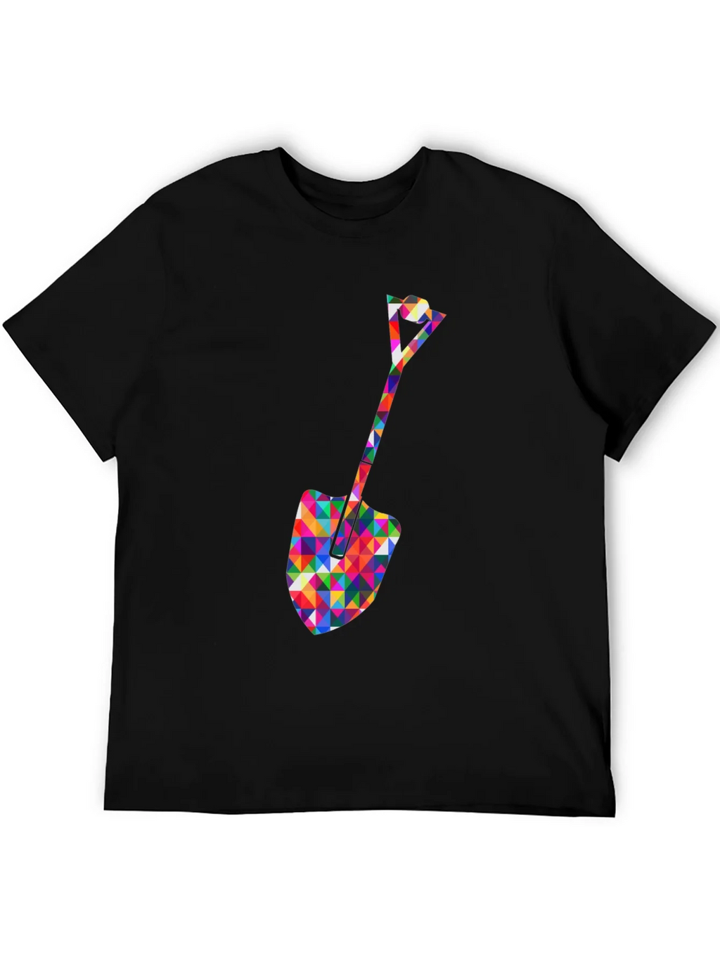 Geometric Spade Graphic Tee - Stylish Crew Neck Shirt product image 5