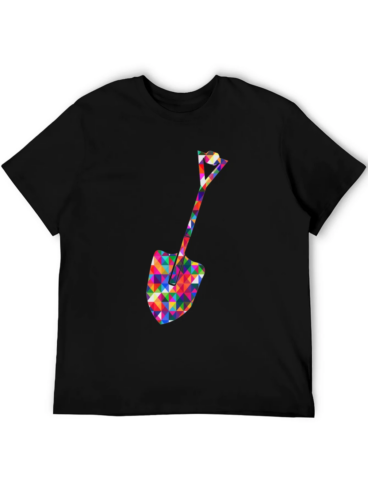Geometric Spade Graphic Tee - Stylish Crew Neck Shirt product image 5