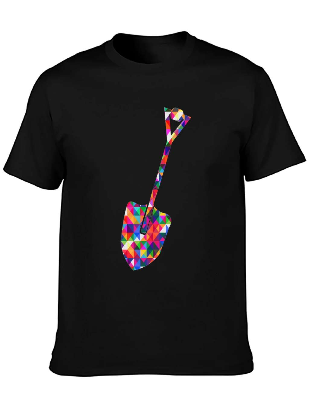 Geometric Spade Graphic Tee - Stylish Crew Neck Shirt product image 3