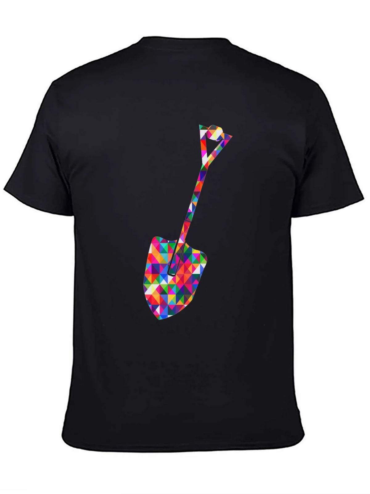 Geometric Spade Graphic Tee - Stylish Crew Neck Shirt product image 4