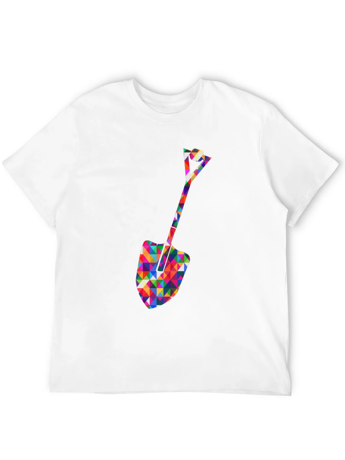 Geometric Spade Graphic Tee - Stylish Crew Neck Shirt product image 11