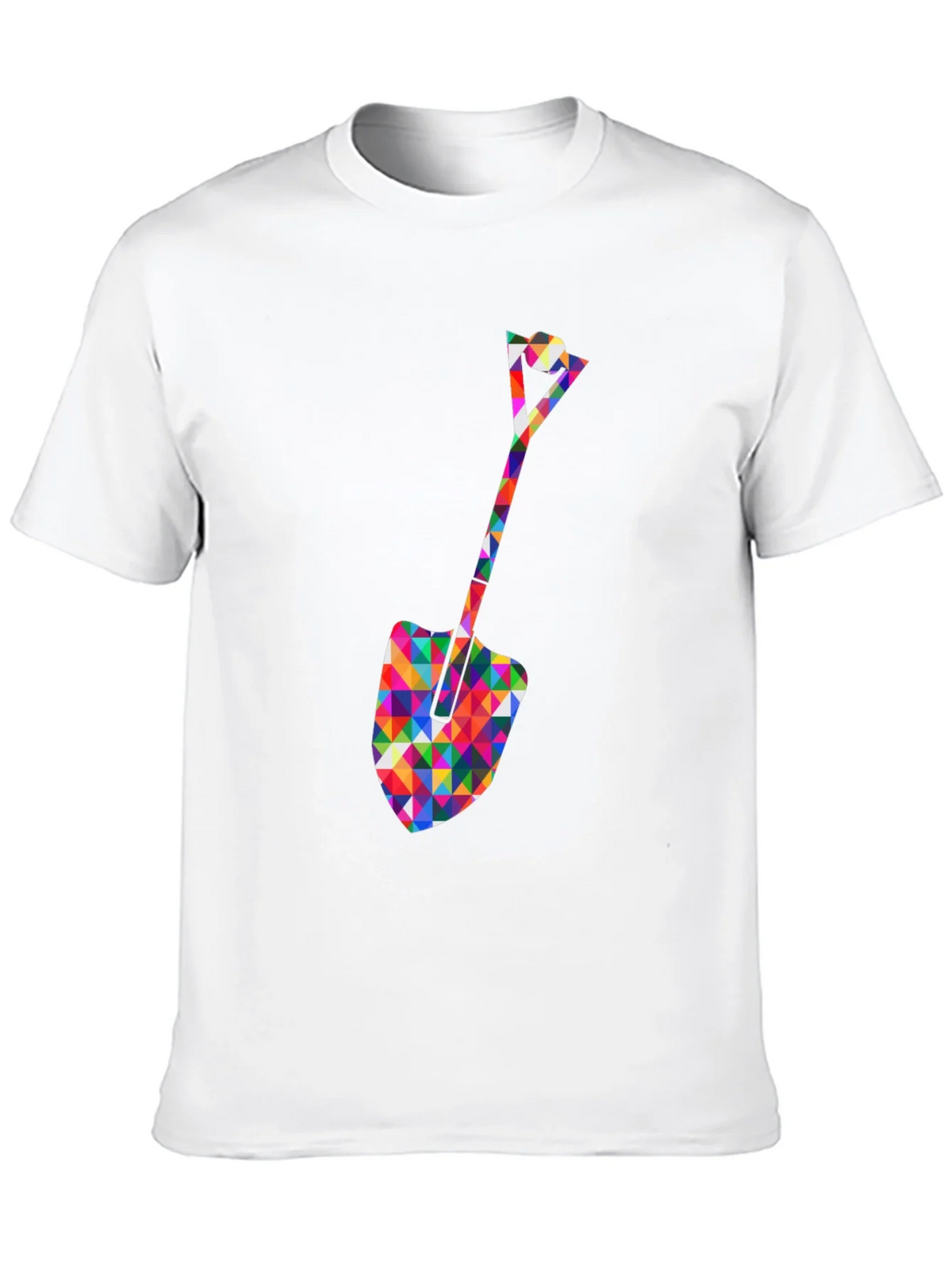 Geometric Spade Graphic Tee - Stylish Crew Neck Shirt product image 9