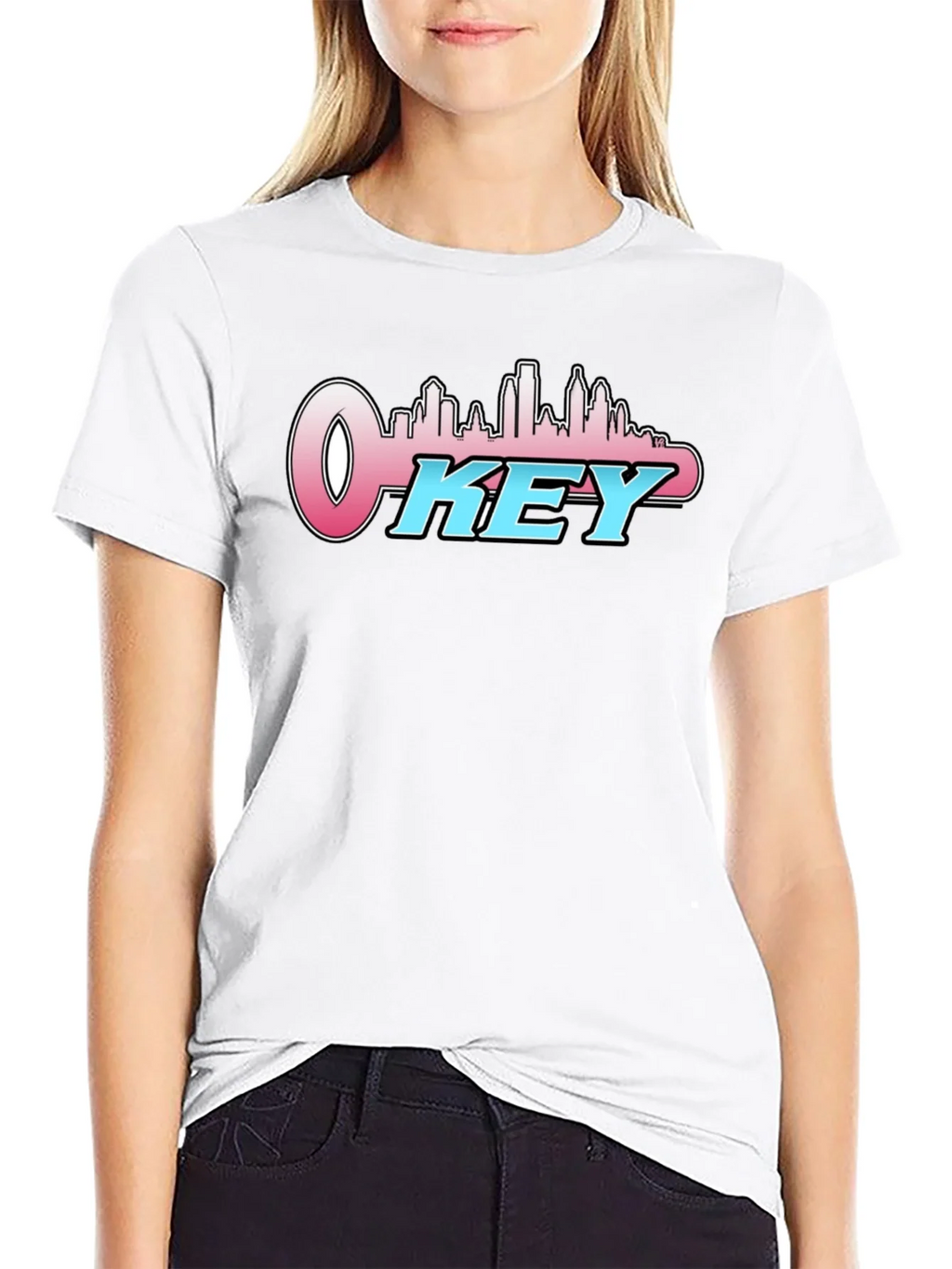 OKey City Skyline T-Shirt - Black product image 8