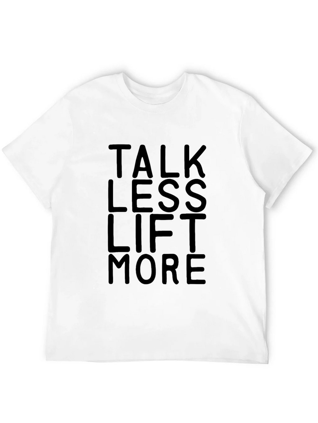 Talk Less Lift More Black Graphic T-Shirt Gym Workout Tee product image 9
