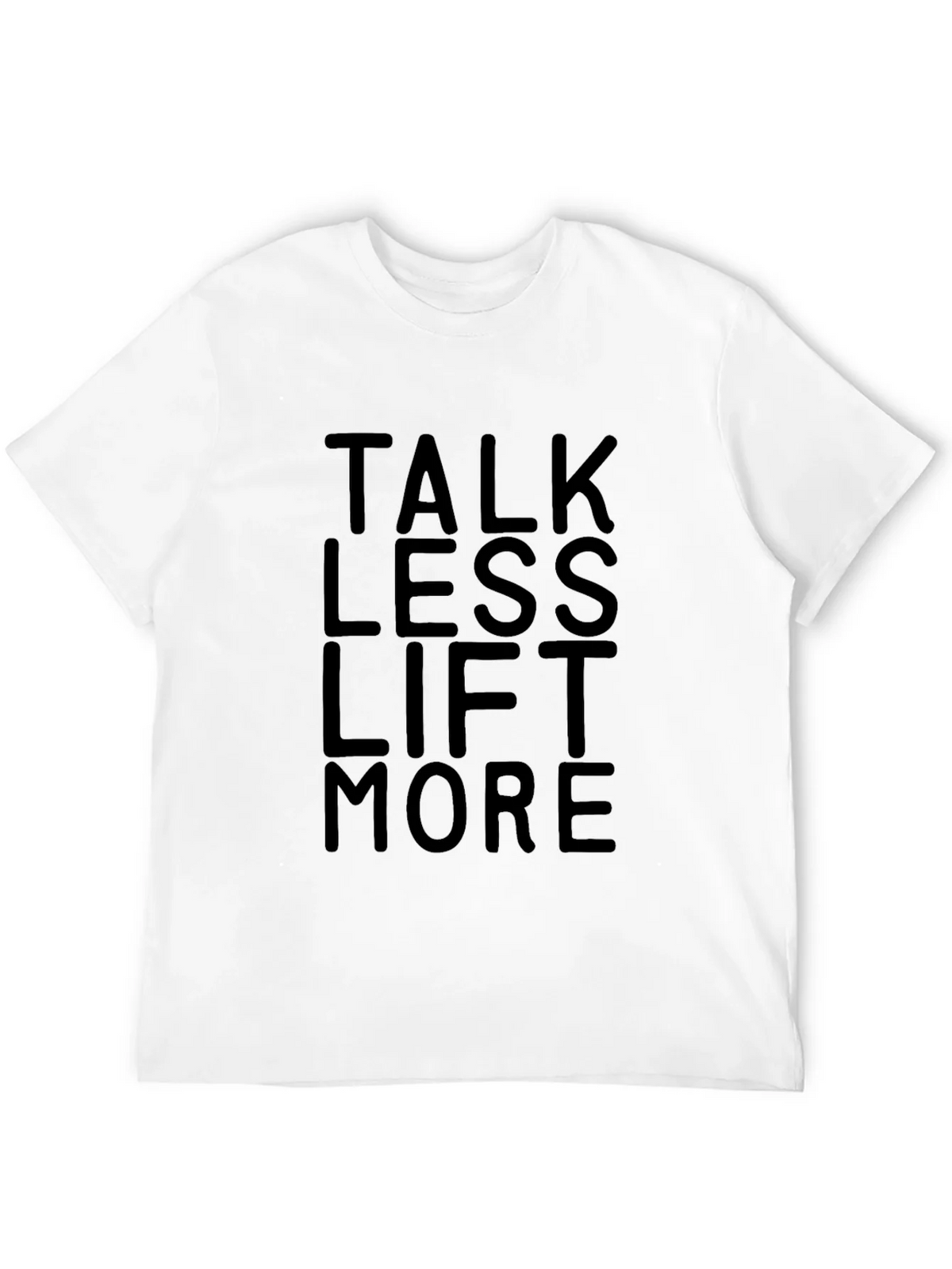 Talk Less Lift More Black Graphic T-Shirt Gym Workout Tee product image 9