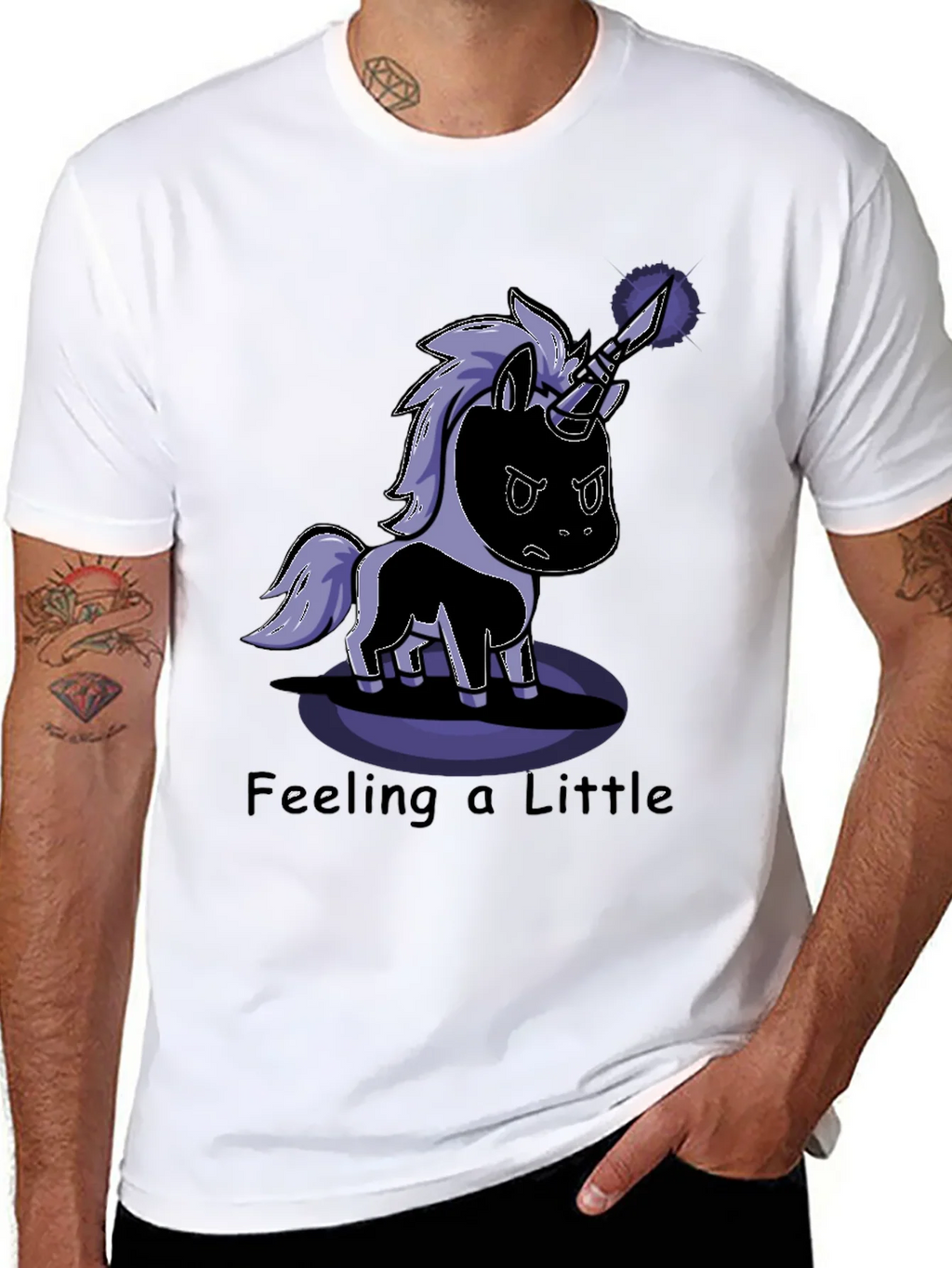 Feeling a Little Stabbed Unicorn T-Shirt product image 5