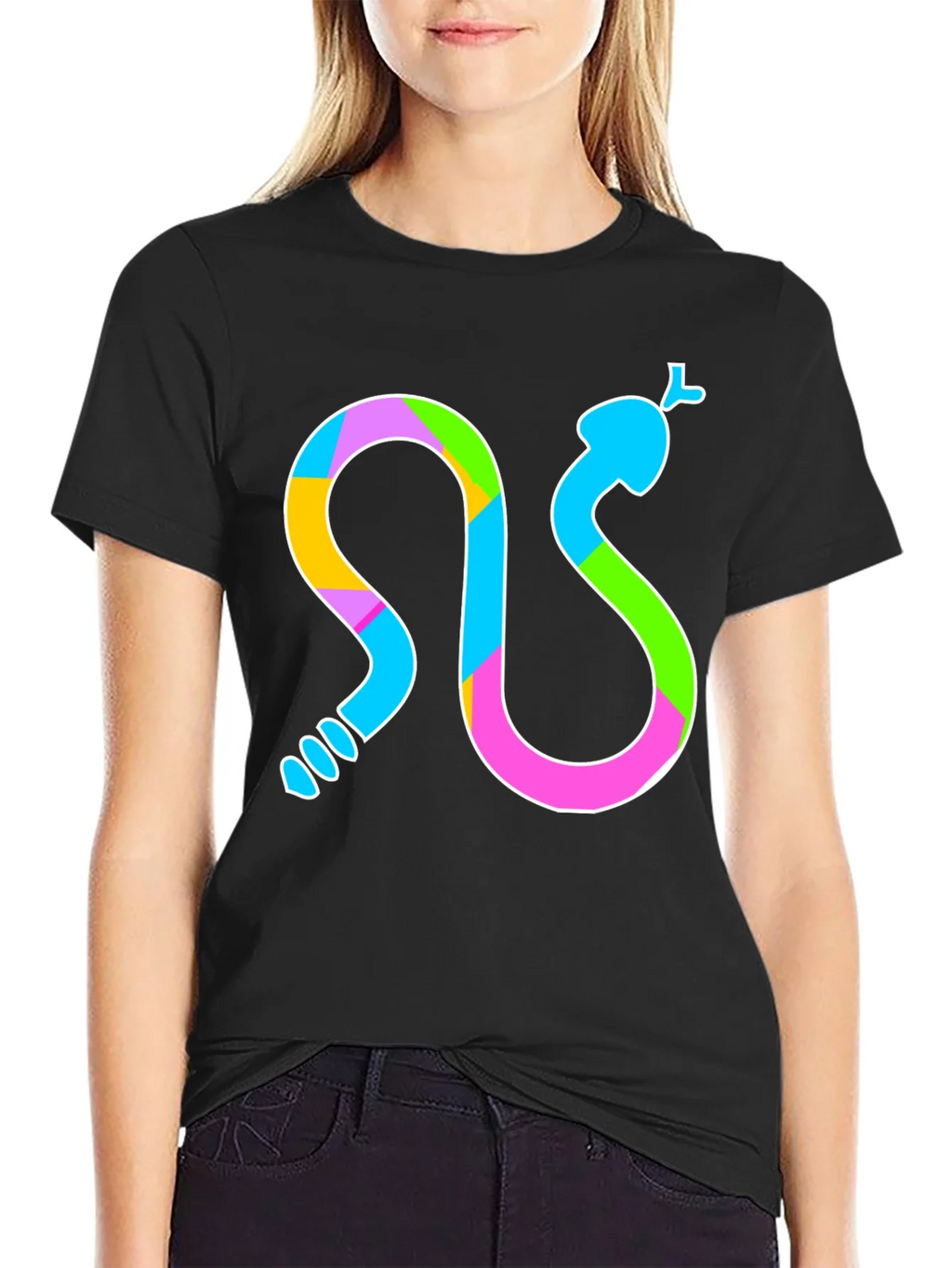 Colorful Snake Graphic Tee - Unique Design product image 2