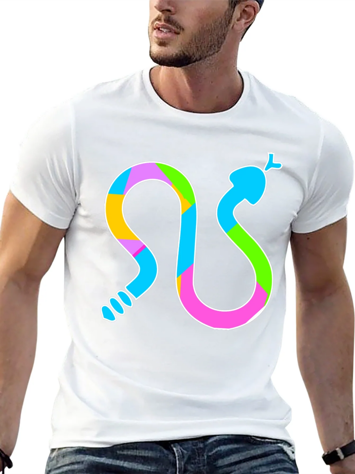 Colorful Snake Graphic Tee - Unique Design product image 10
