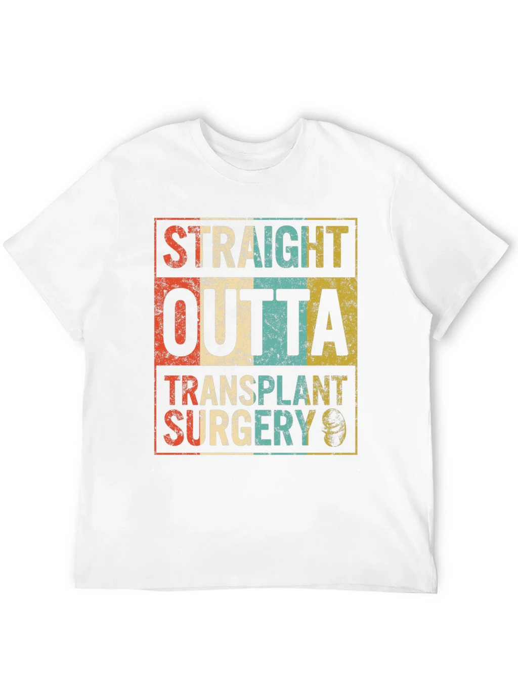 Straight Outta Transplant Surgery Black T-Shirt product image 11