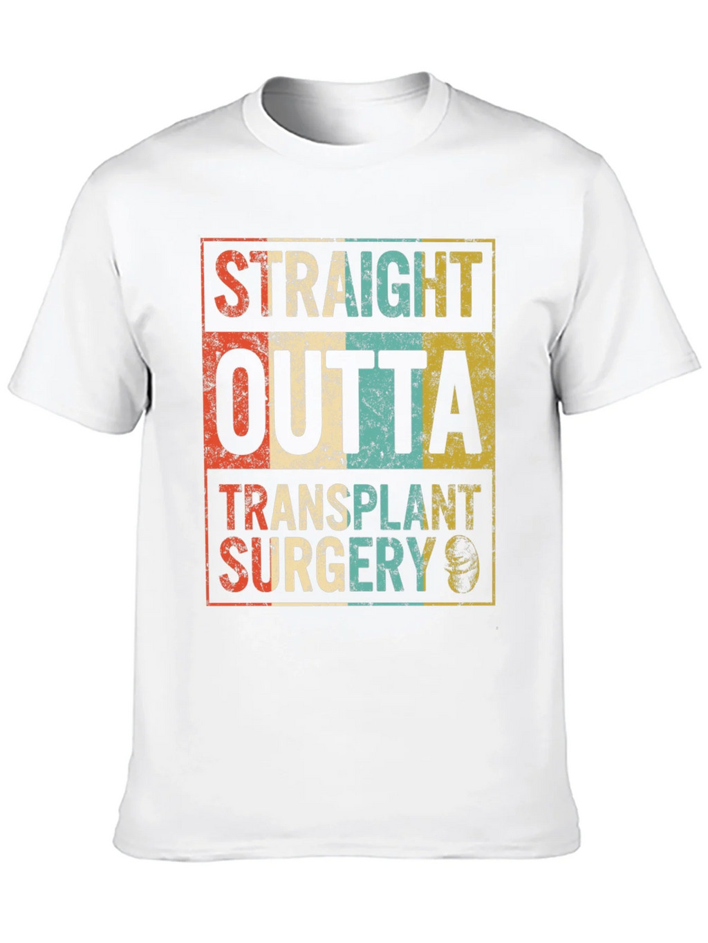 Straight Outta Transplant Surgery Black T-Shirt product image 9